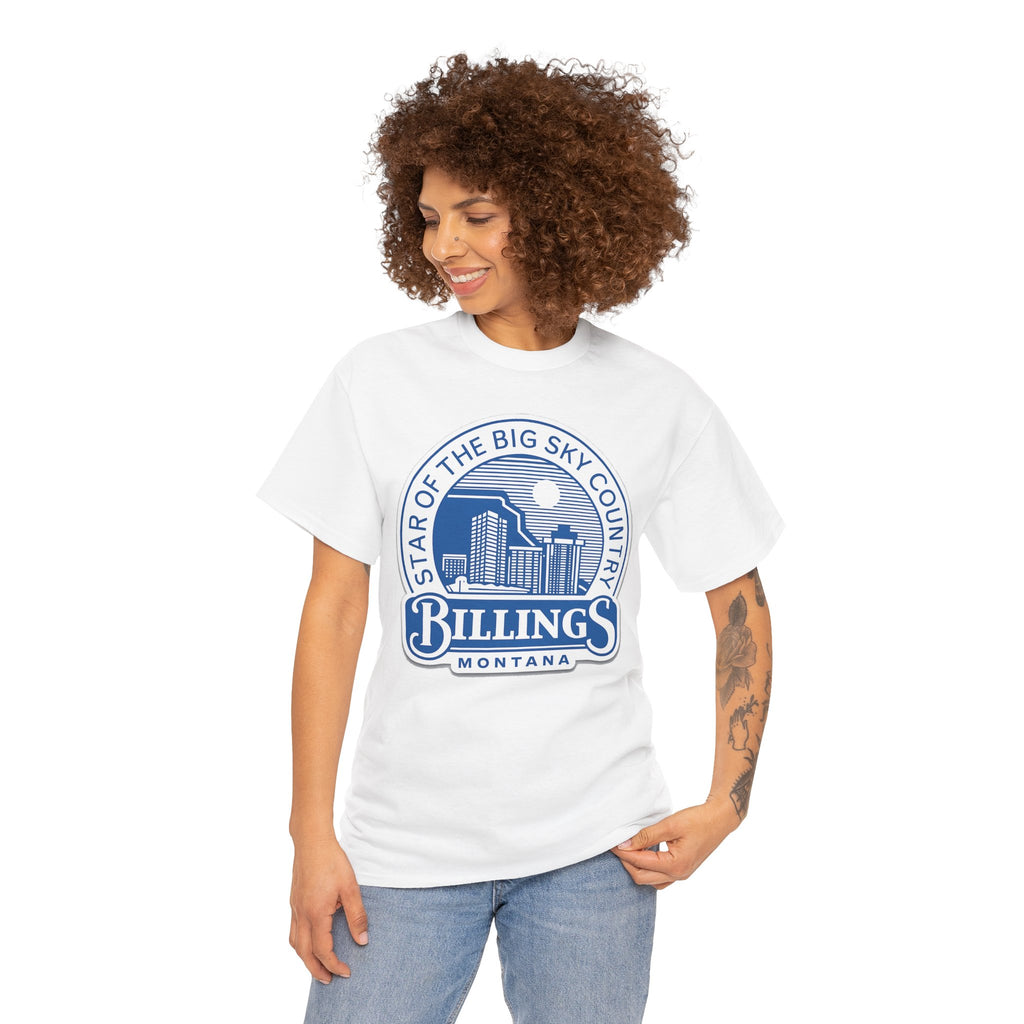 Billings Montana Tee — "Star of the Big Sky Country" Retro City Skyline T-Shirt