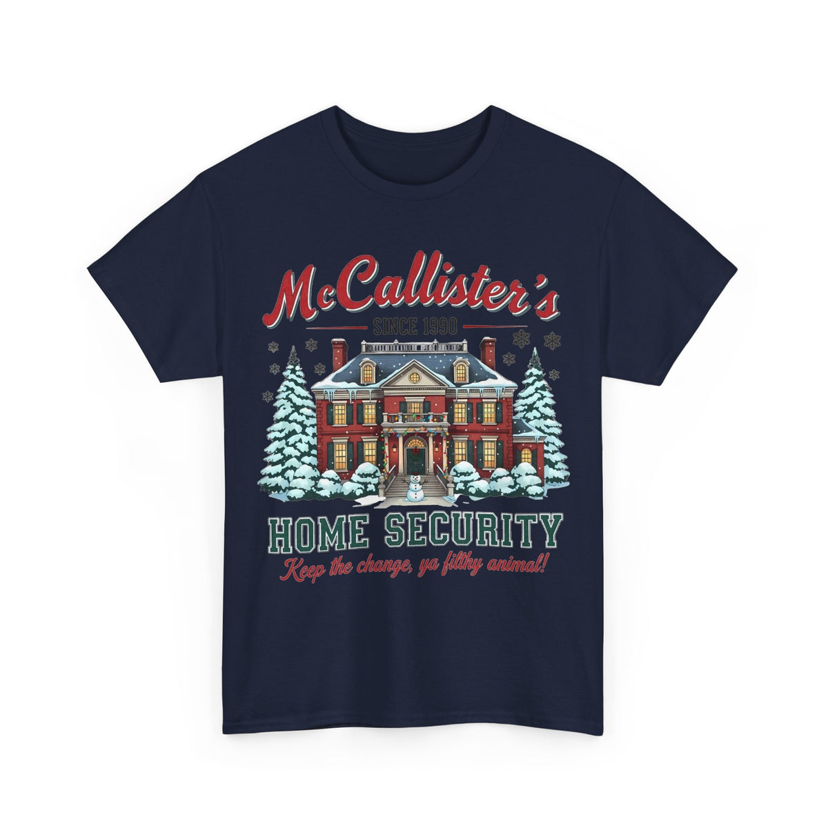 Home Security T‑Shirt — "McCallister's Home Security" Christmas Movie Holiday Tee