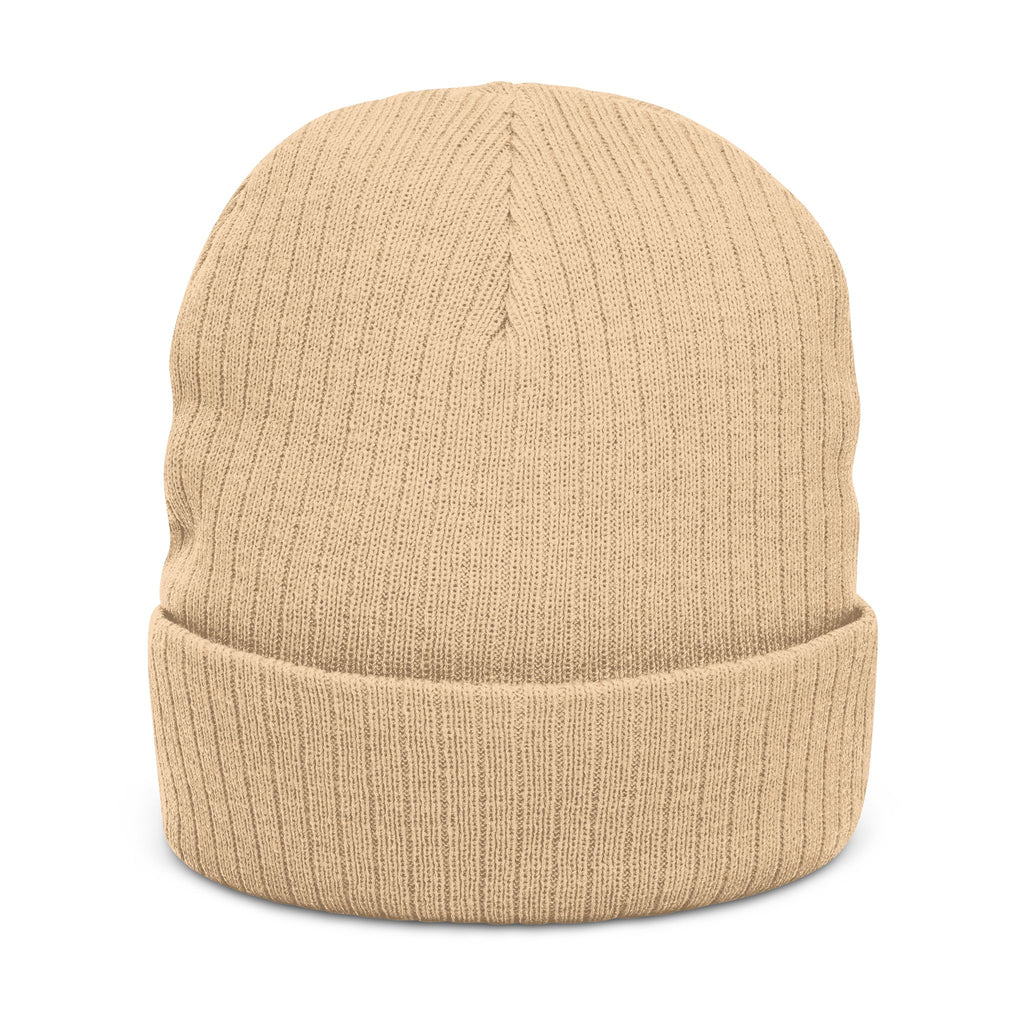 West Ham United The Hammers Ribbed Beanie — Embroidered “The Hammers” Cuffed Knit Hat