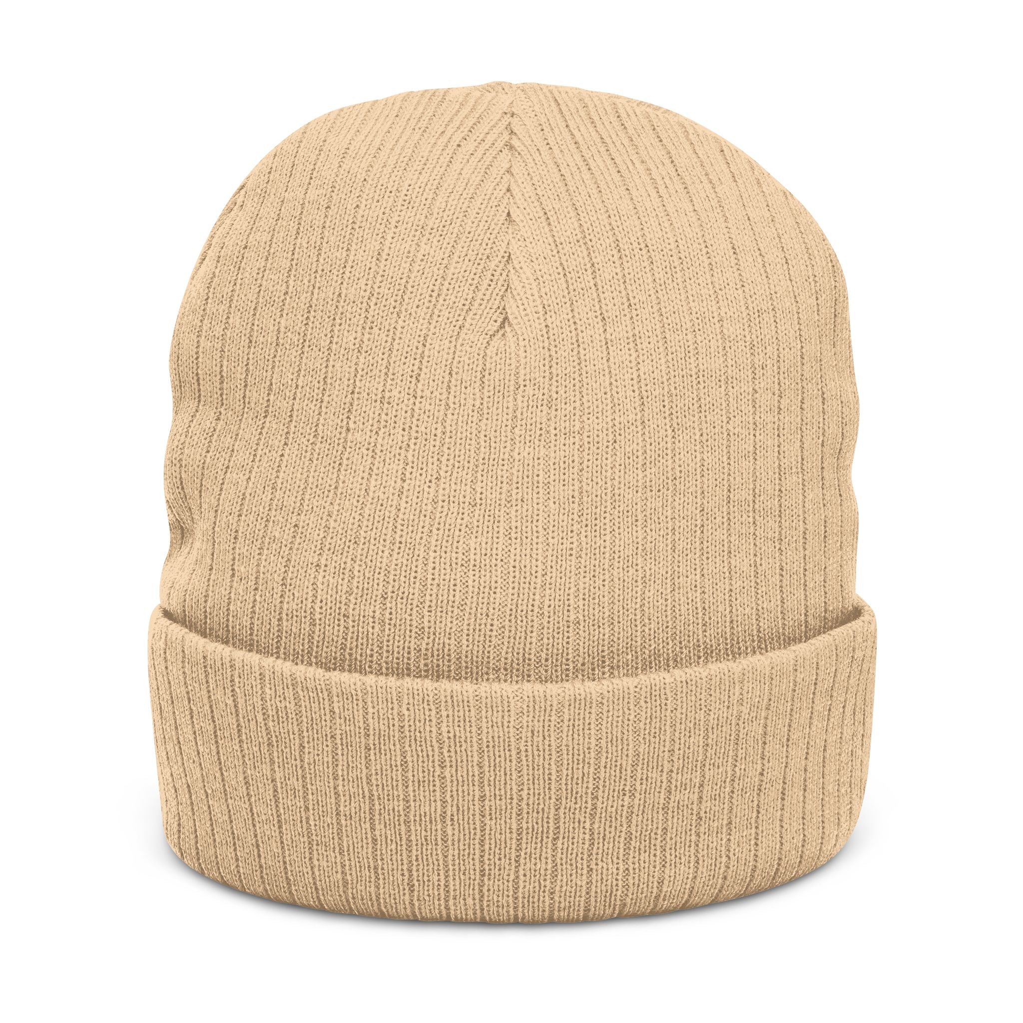 West Ham United The Hammers Ribbed Beanie — Embroidered “The Hammers” Cuffed Knit Hat