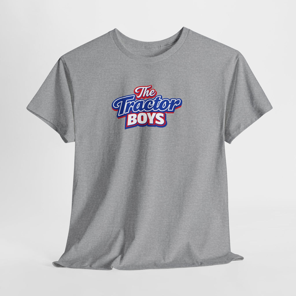 The Tractor Boys T-Shirt — Retro Blue & Red Logo Tee