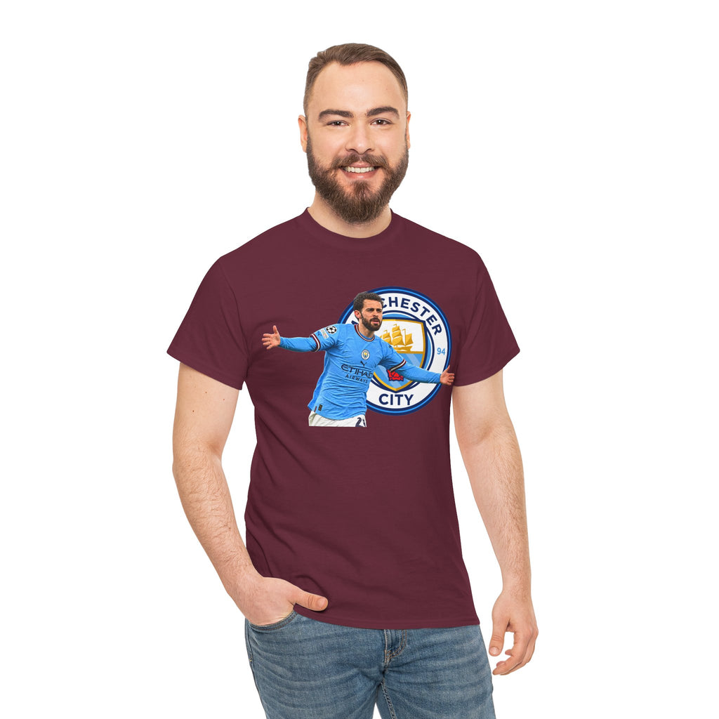 Bernardo Silva Manchester City Football Club Graphic Tee — Celebratory Player Design