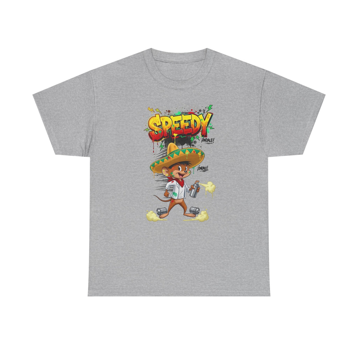 Speedy Sombrero Cartoon Tee — Mexican Street Food Runner Graphic T-Shirt