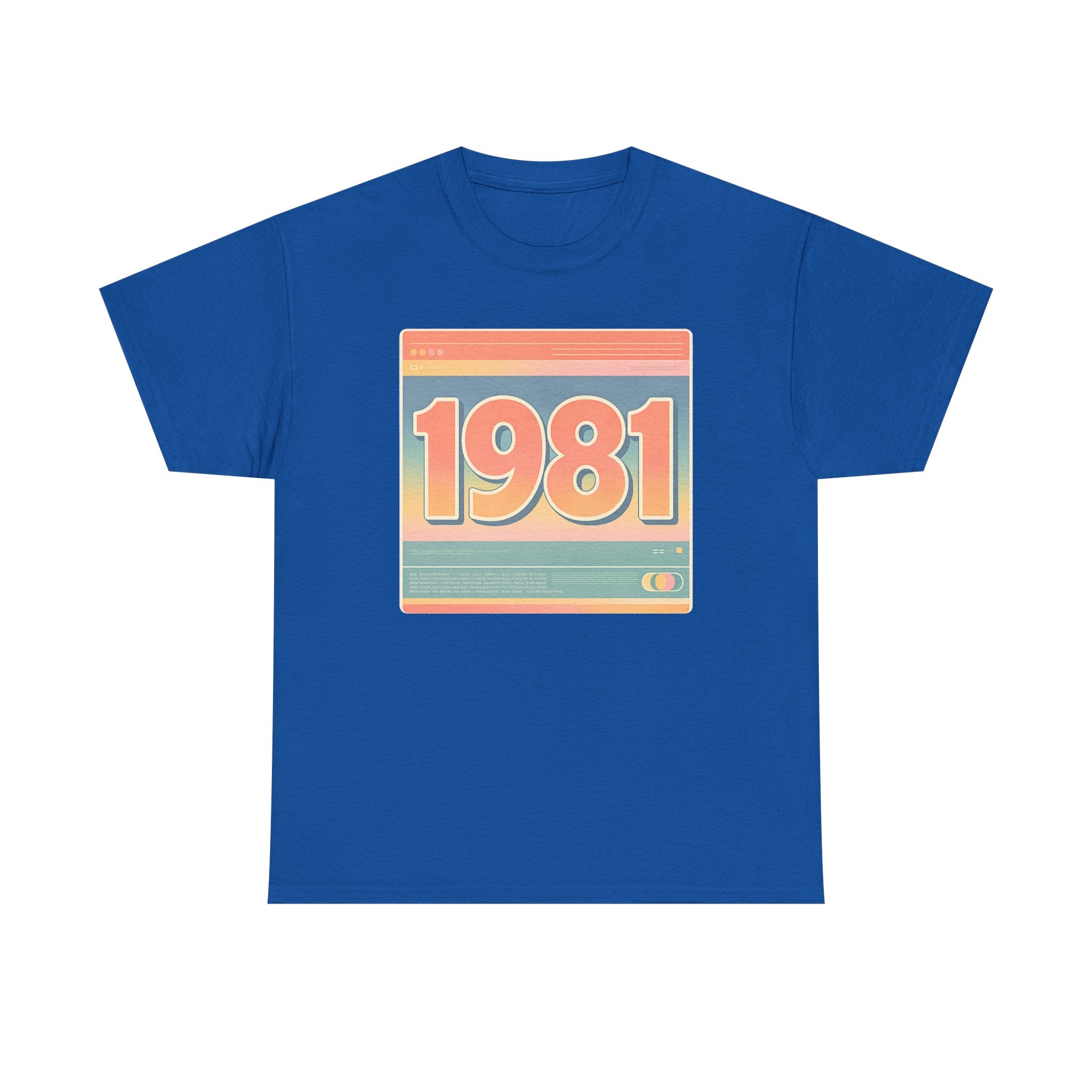 Vintage 1981 Retro Tee — 40th Birthday Gift Shirt