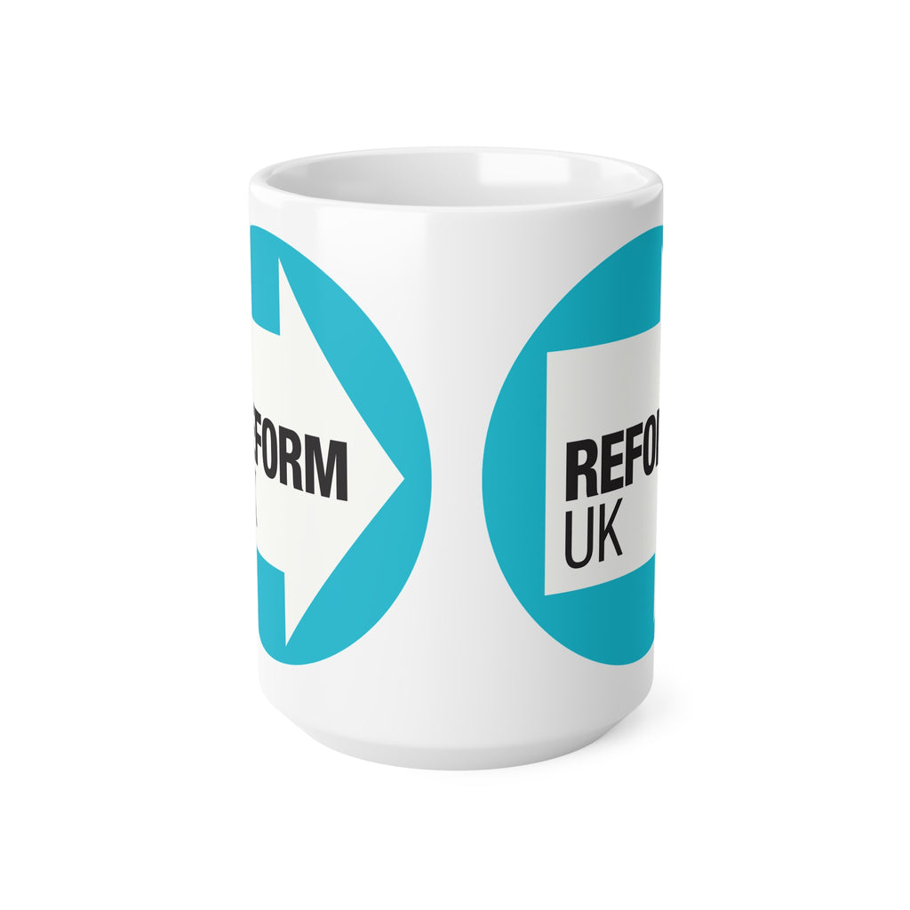Reform UK Logo Mug — Ceramic Coffee Cup (11oz & 15oz)