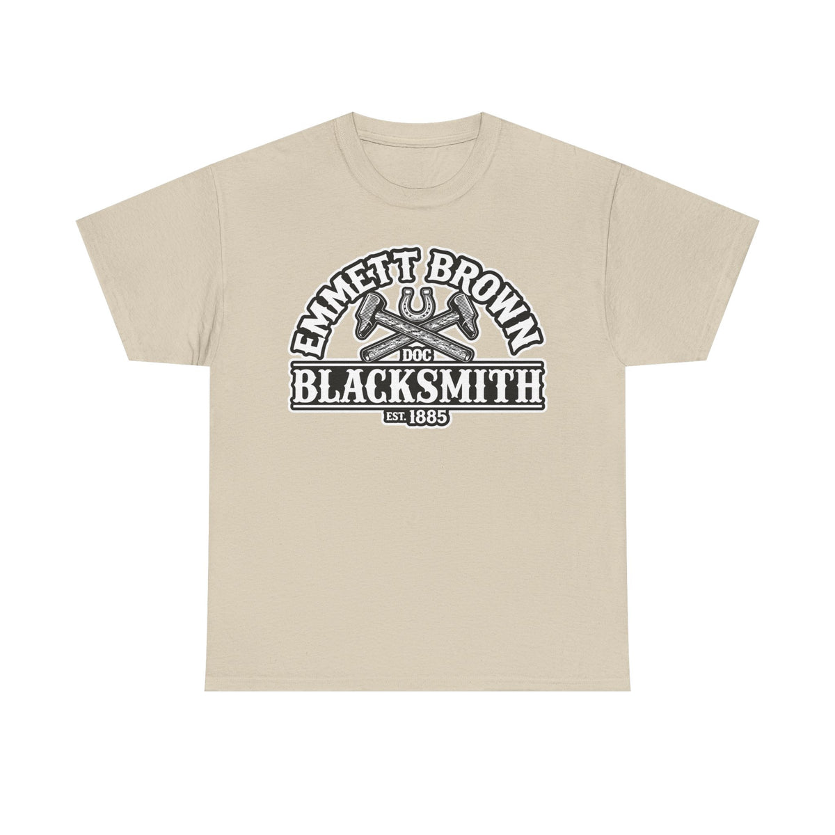 Blacksmith Emmett Brown Tee — Vintage Doc Blacksmith Graphic Shirt