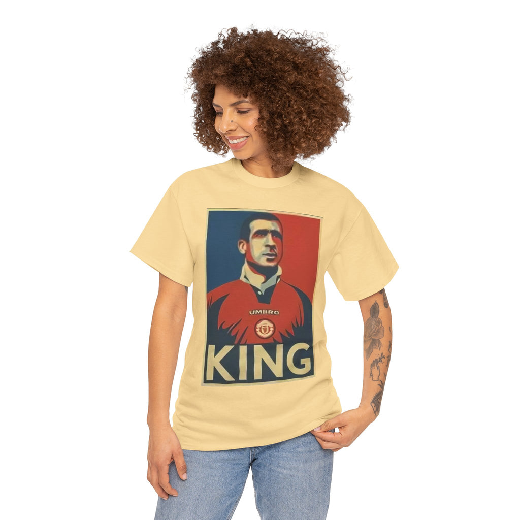 Eric Cantona King Manchester United Graphic Tee — Retro Sports Poster Football Shirt
