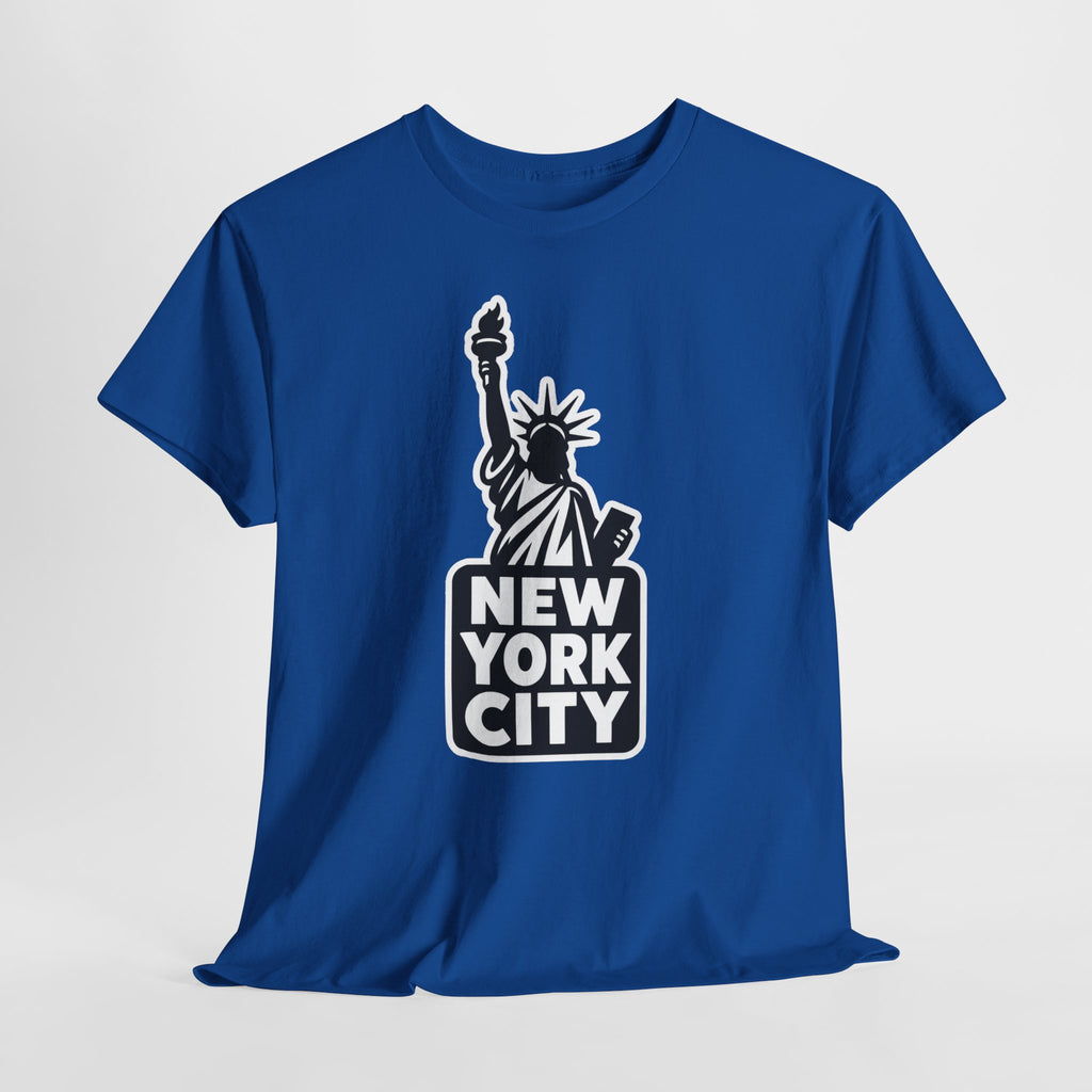 New York City Statue of Liberty Graphic Cotton T-Shirt / Tee