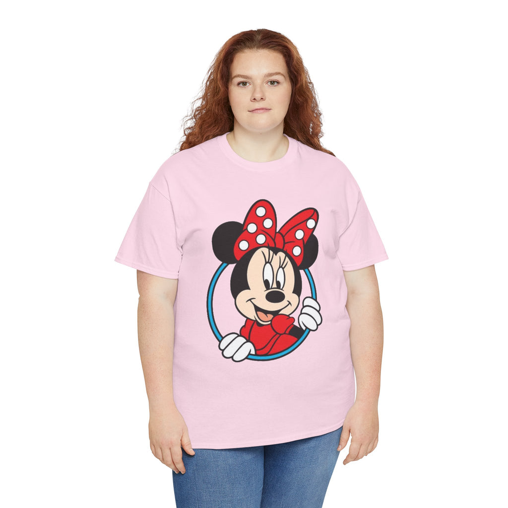 Minnie Mouse Retro Peeking Cotton T-Shirt / Tee