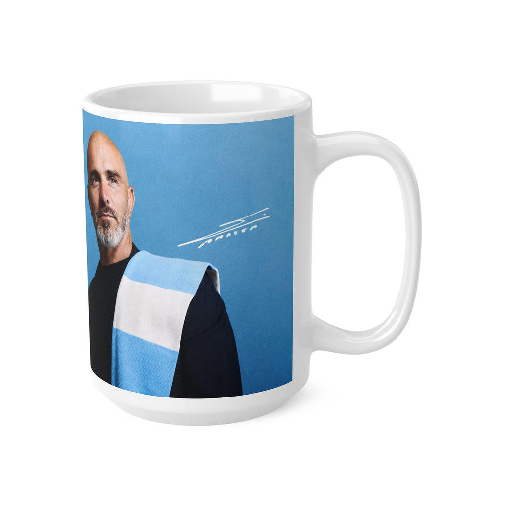 Enzo Maresca Manchester City Welcome Back Coffee Mug — Blue Ceramic 11oz & 15oz