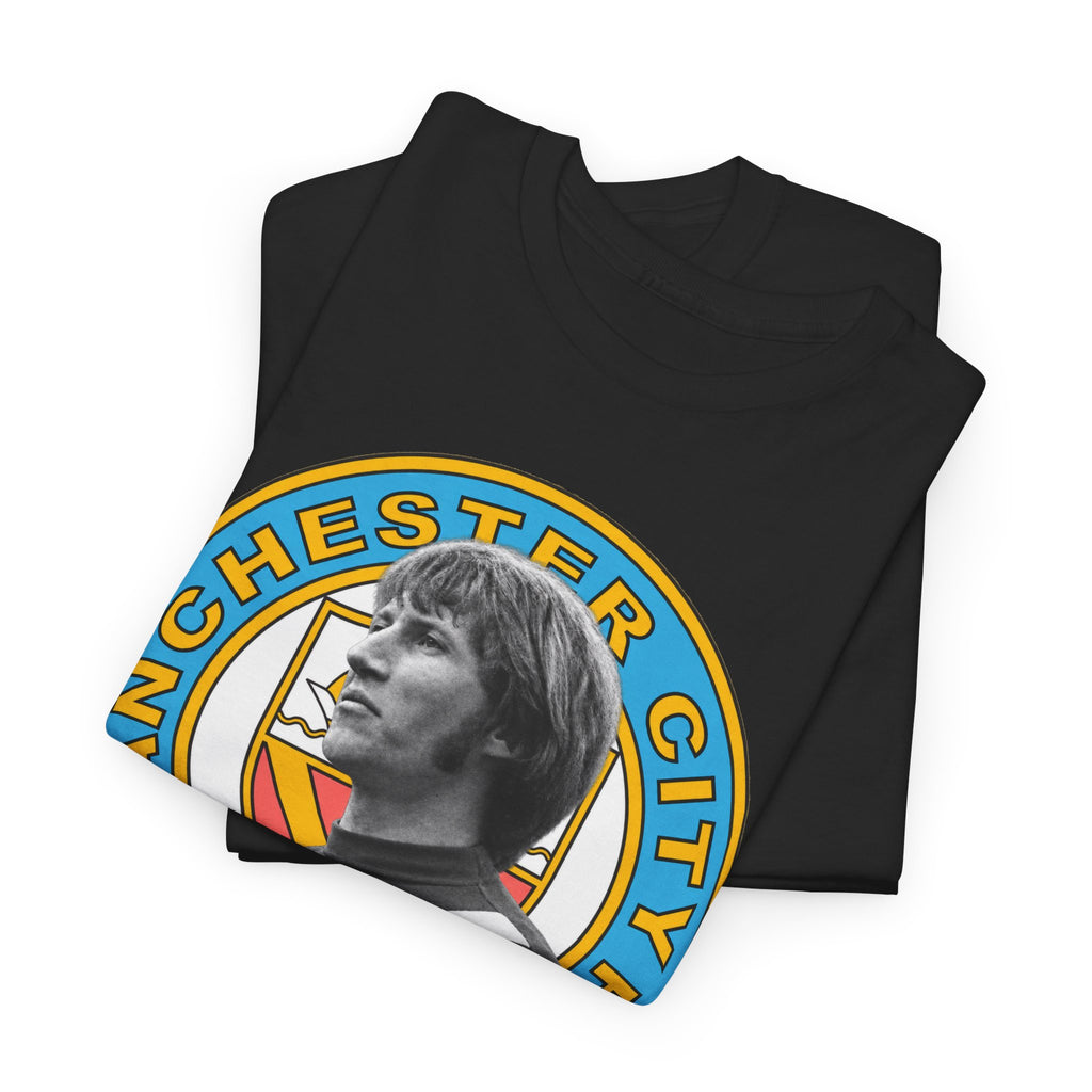 Colin Bell Manchester City Retro Player Portrait Cotton Tee