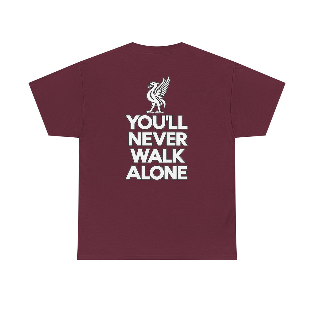 You'll Never Walk Alone T‑Shirt — Liverpool FC Crest Cotton Tee
