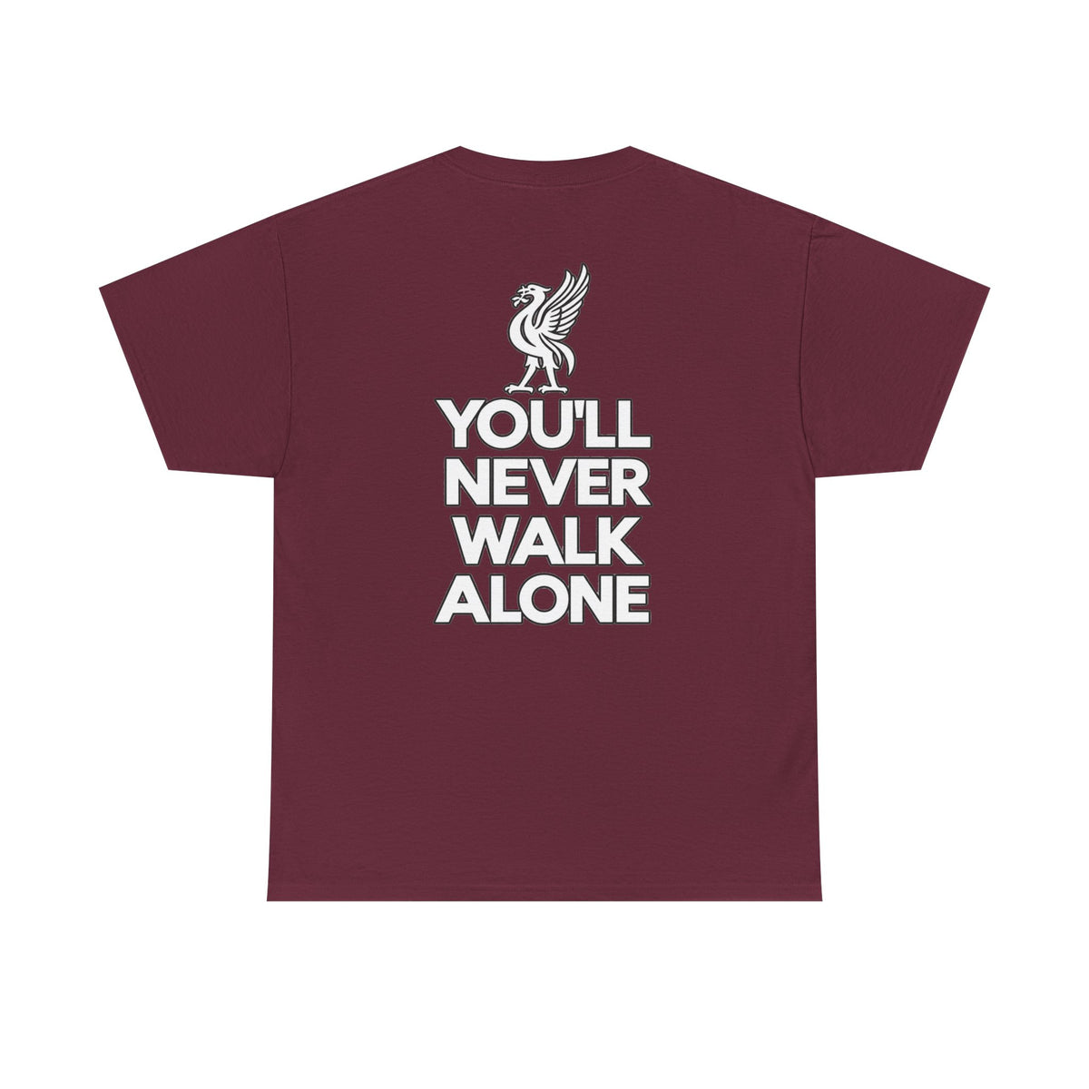 You'll Never Walk Alone T‑Shirt — Liverpool FC Crest Cotton Tee