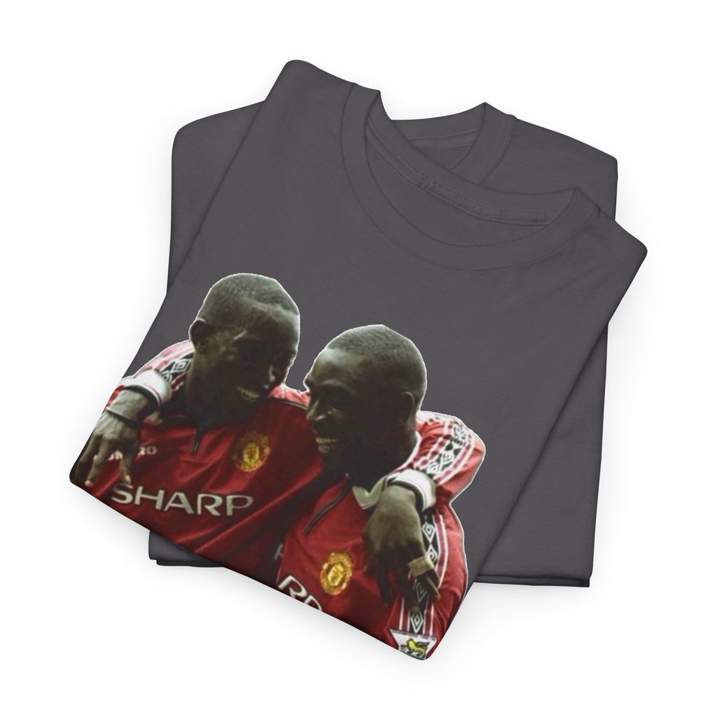 Yorke & Cole Manchester United Soccer Legends Graphic Tee — 'Yorke Cole' Retro Football Shirt