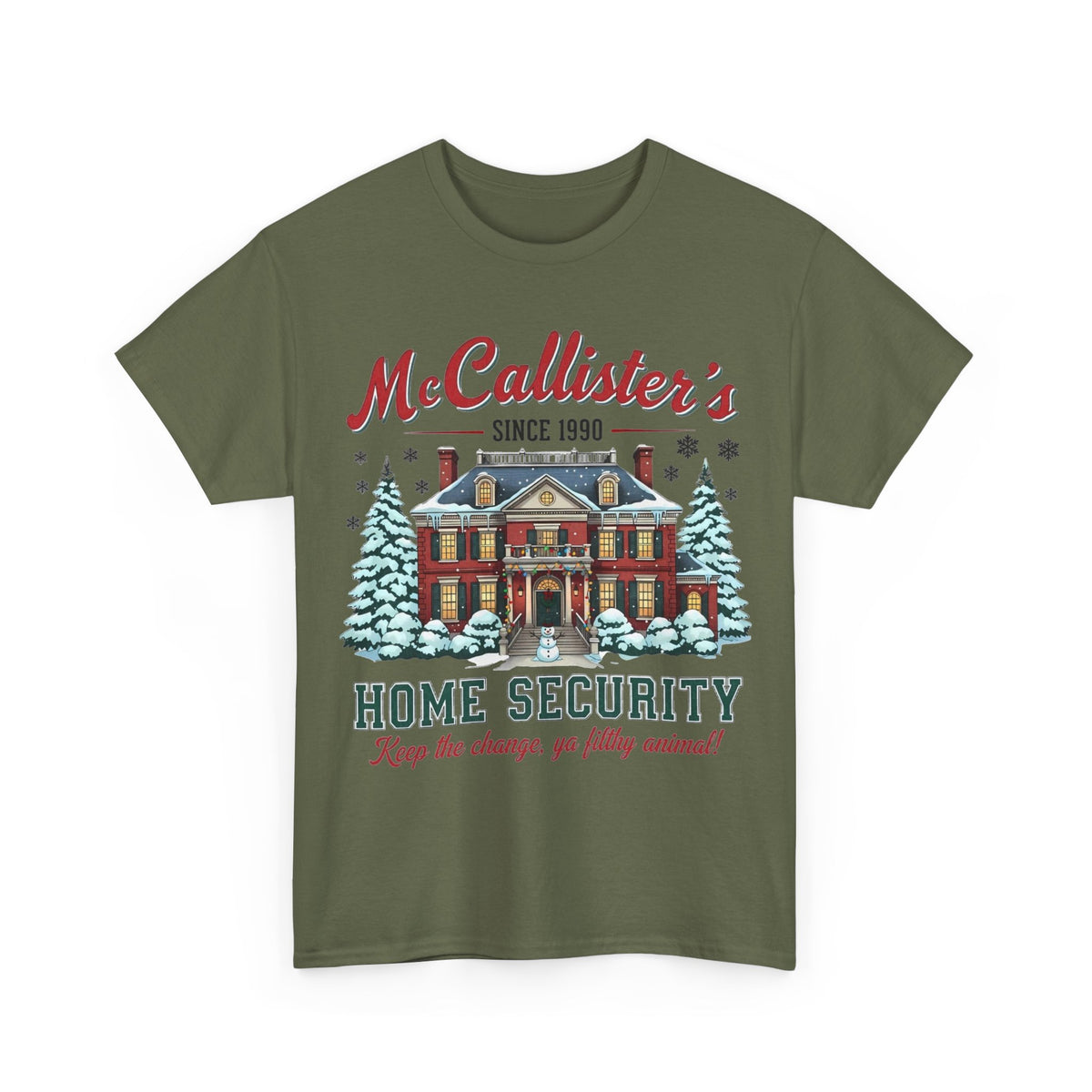 Home Security T‑Shirt — "McCallister's Home Security" Christmas Movie Holiday Tee