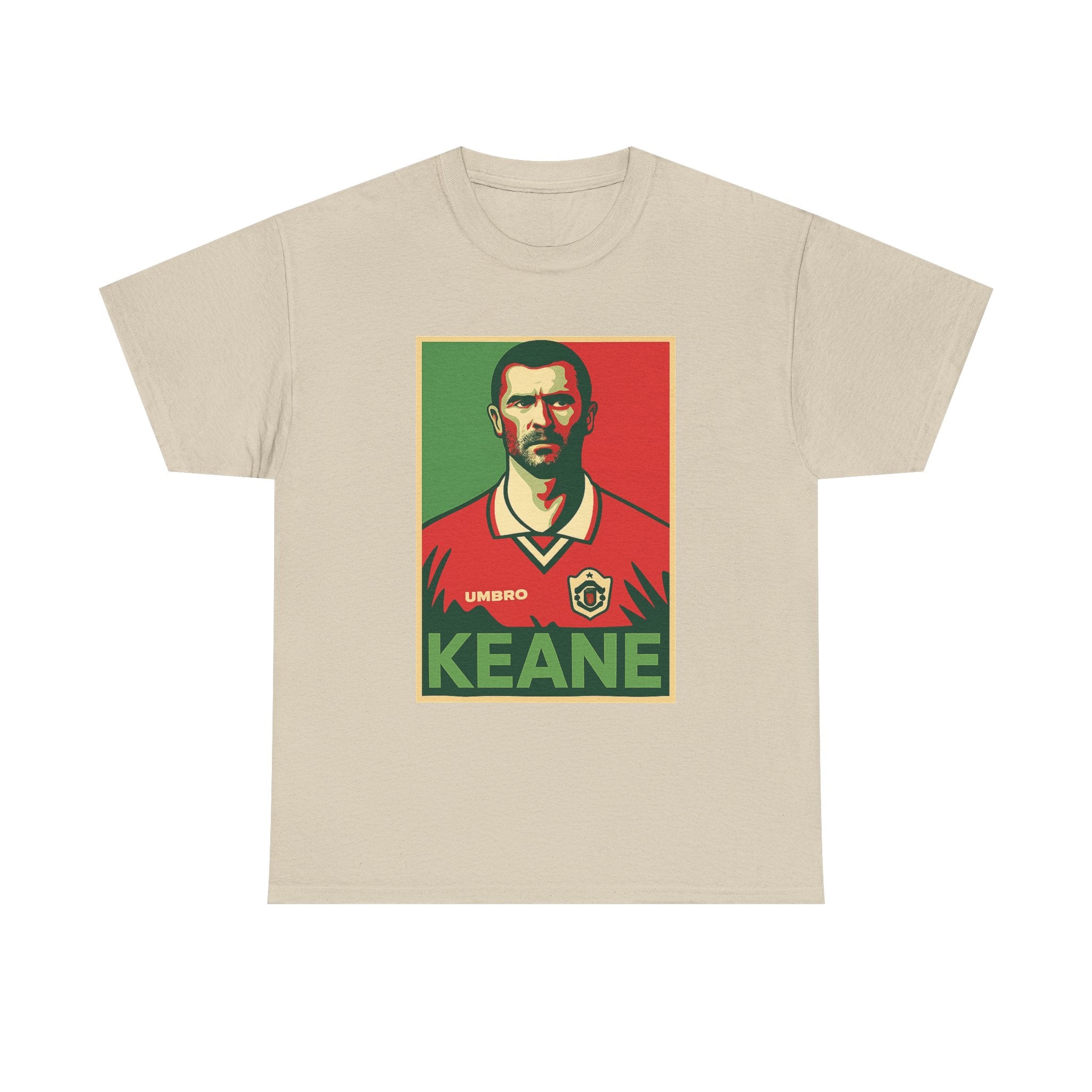 Keane Football Poster Tee — Retro Soccer Jersey Graphic T-Shirt