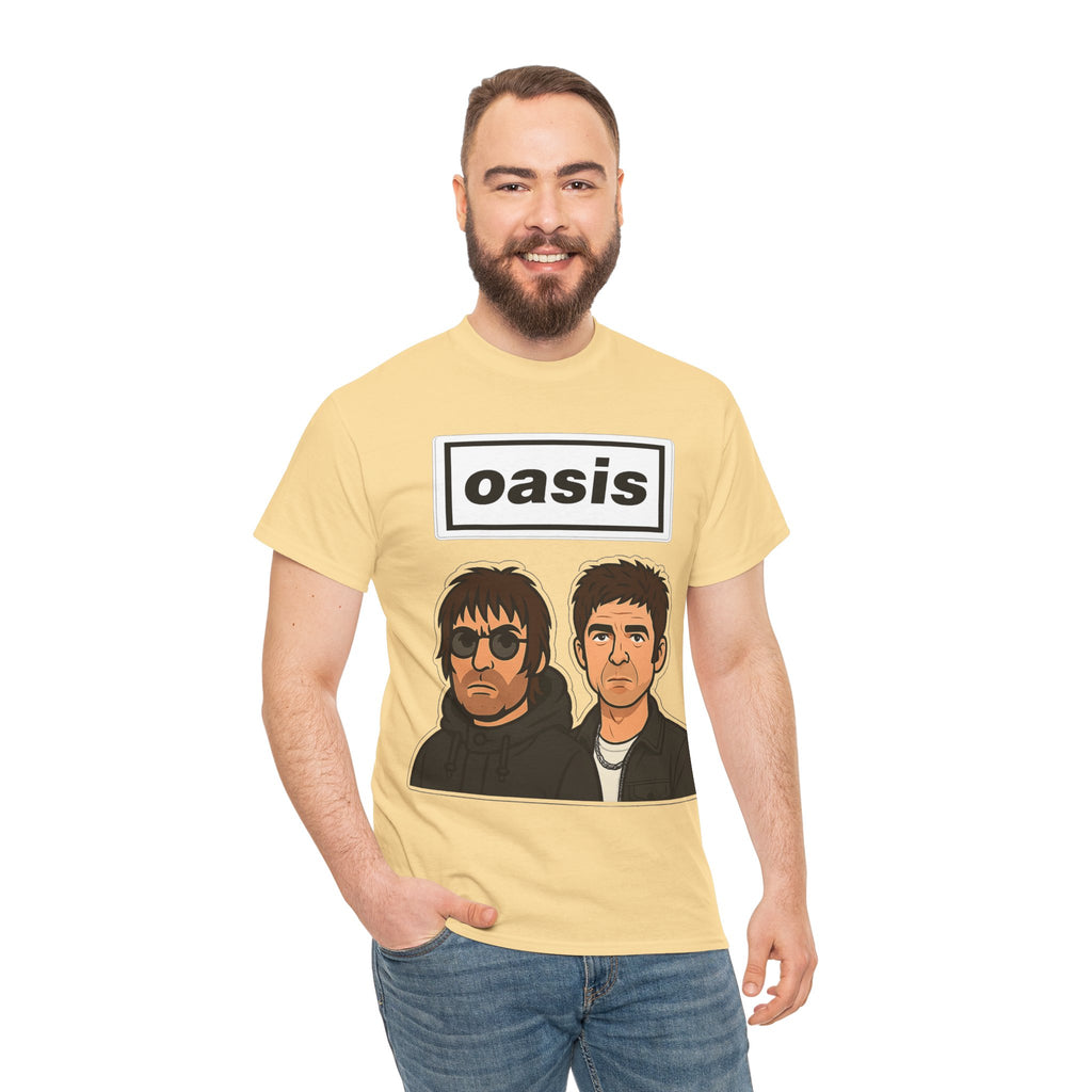 Oasis Inspired Unofficial Band Logo Tee — 'oasis' Graphic T-Shirt