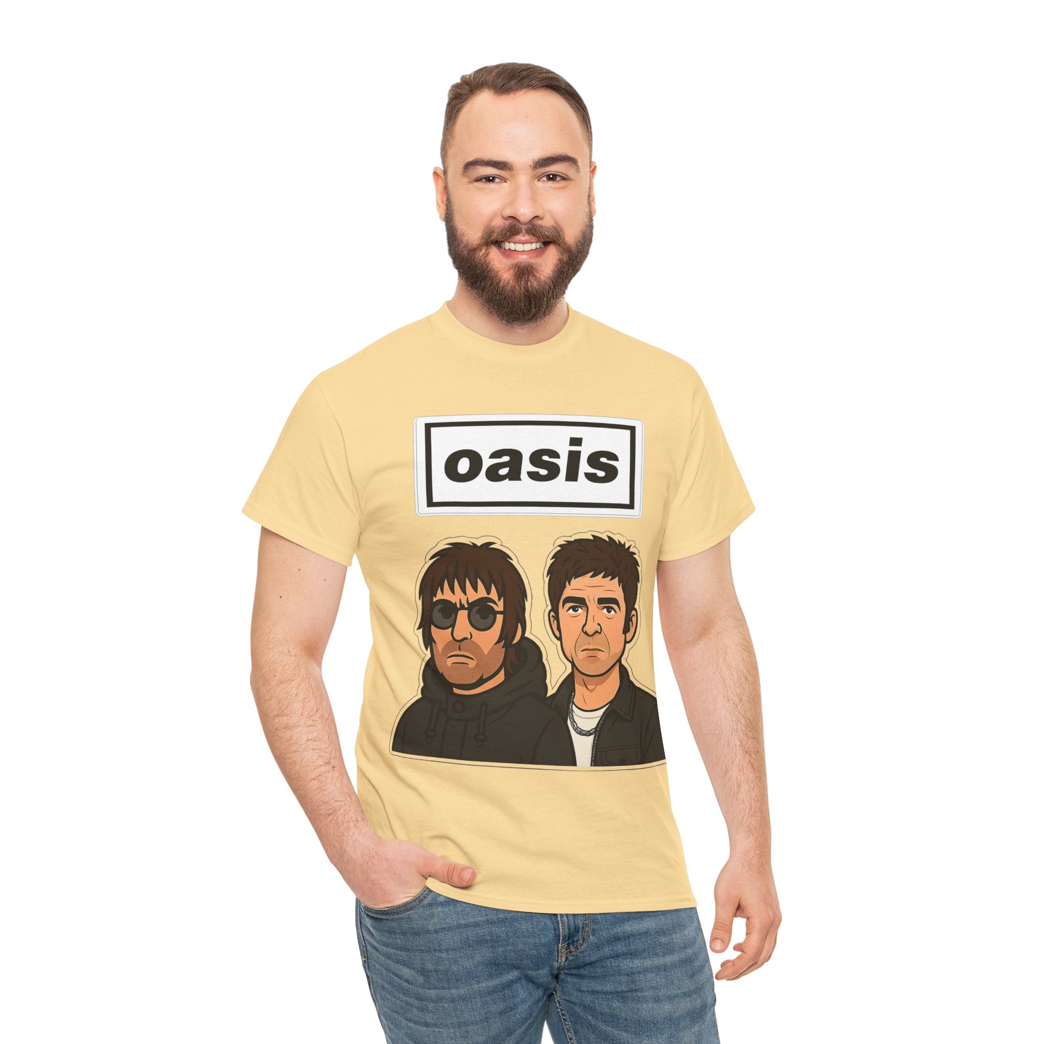 Oasis Inspired Unofficial Band Logo Tee — 'oasis' Graphic T-Shirt