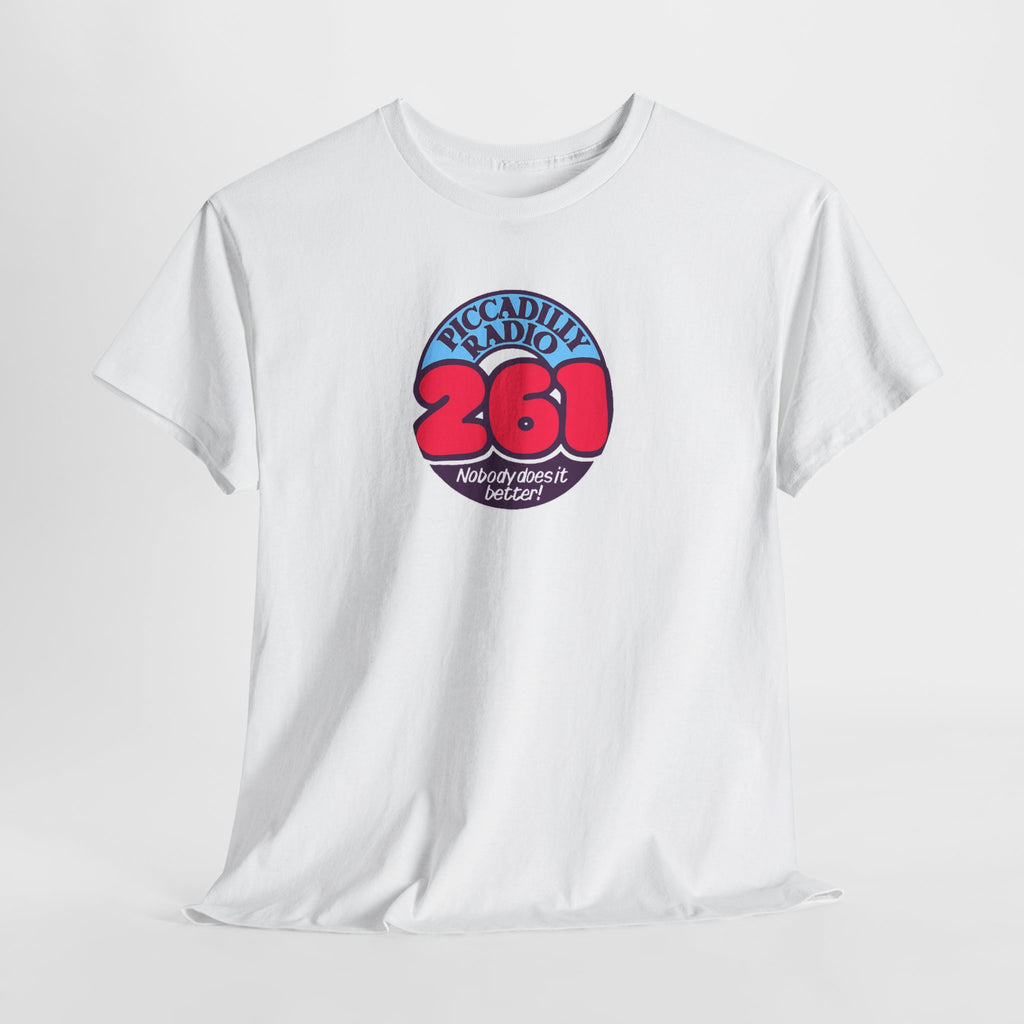 Piccadilly Radio '261' Logo T‑Shirt — Vintage Unofficial Radio Station Graphic Tee