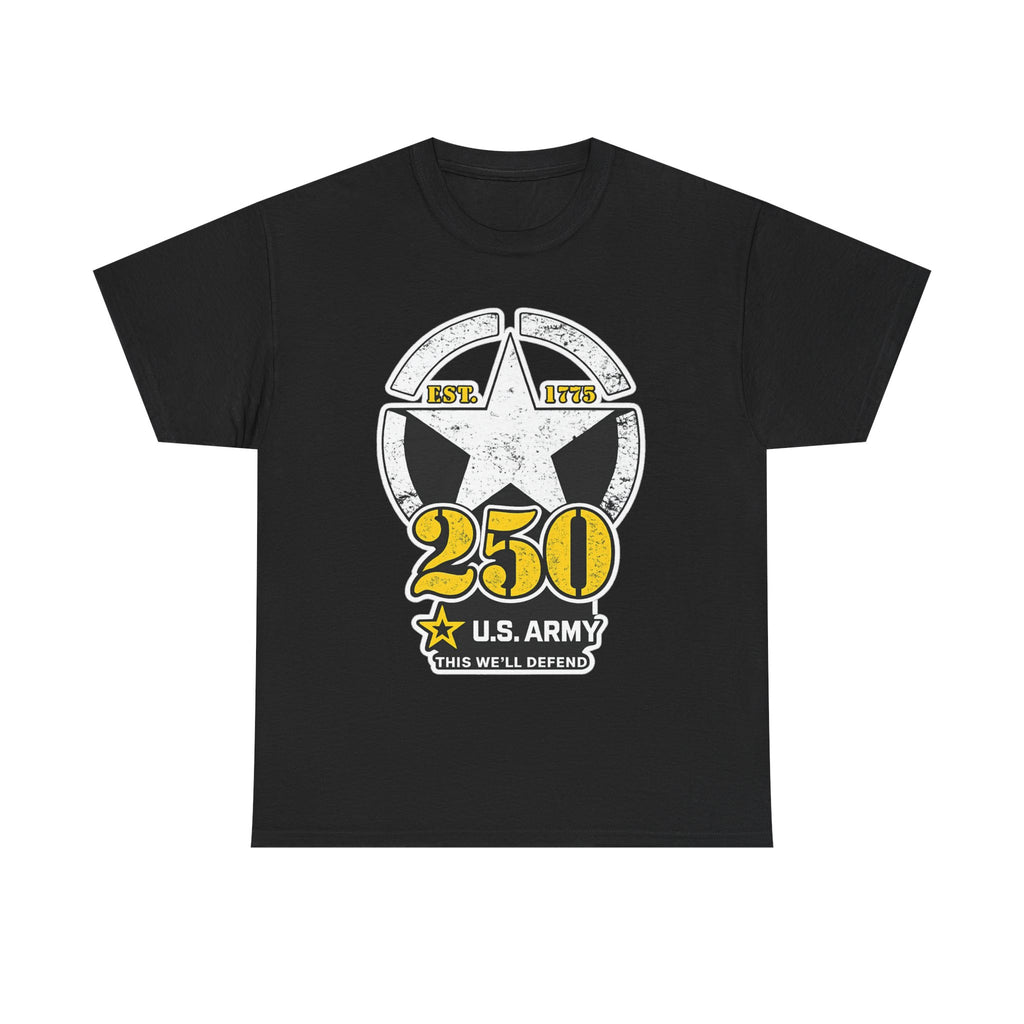 U.S. Army 250 Star Vintage T-Shirt – Military Pride Veteran Tee