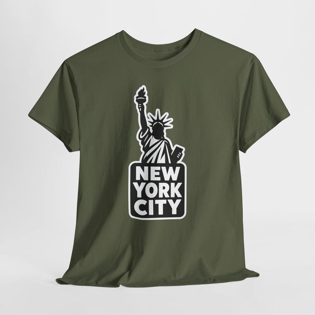 New York City Statue of Liberty Graphic Cotton T-Shirt / Tee