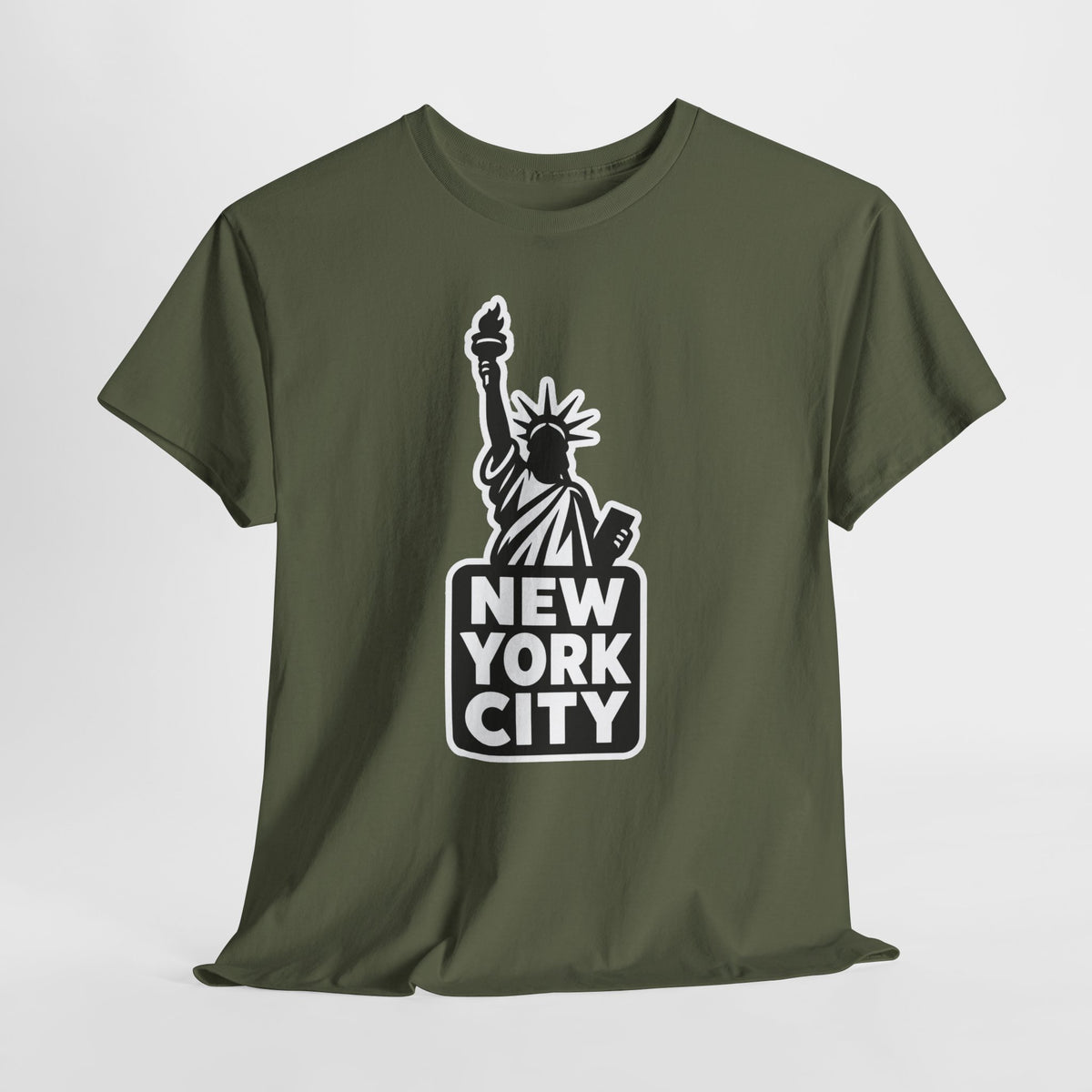 New York City Statue of Liberty Graphic Cotton T-Shirt / Tee