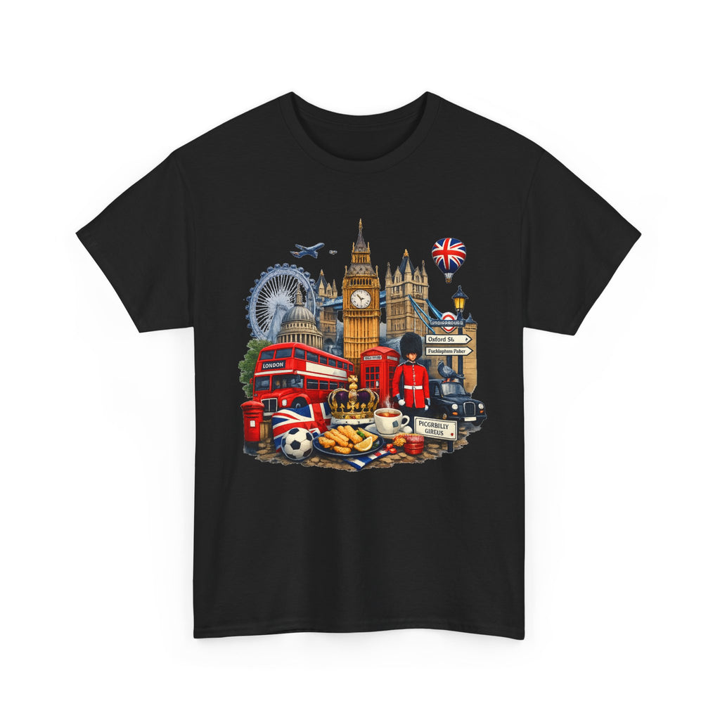 London Landmarks T‑Shirt — British Icons Collage Tee