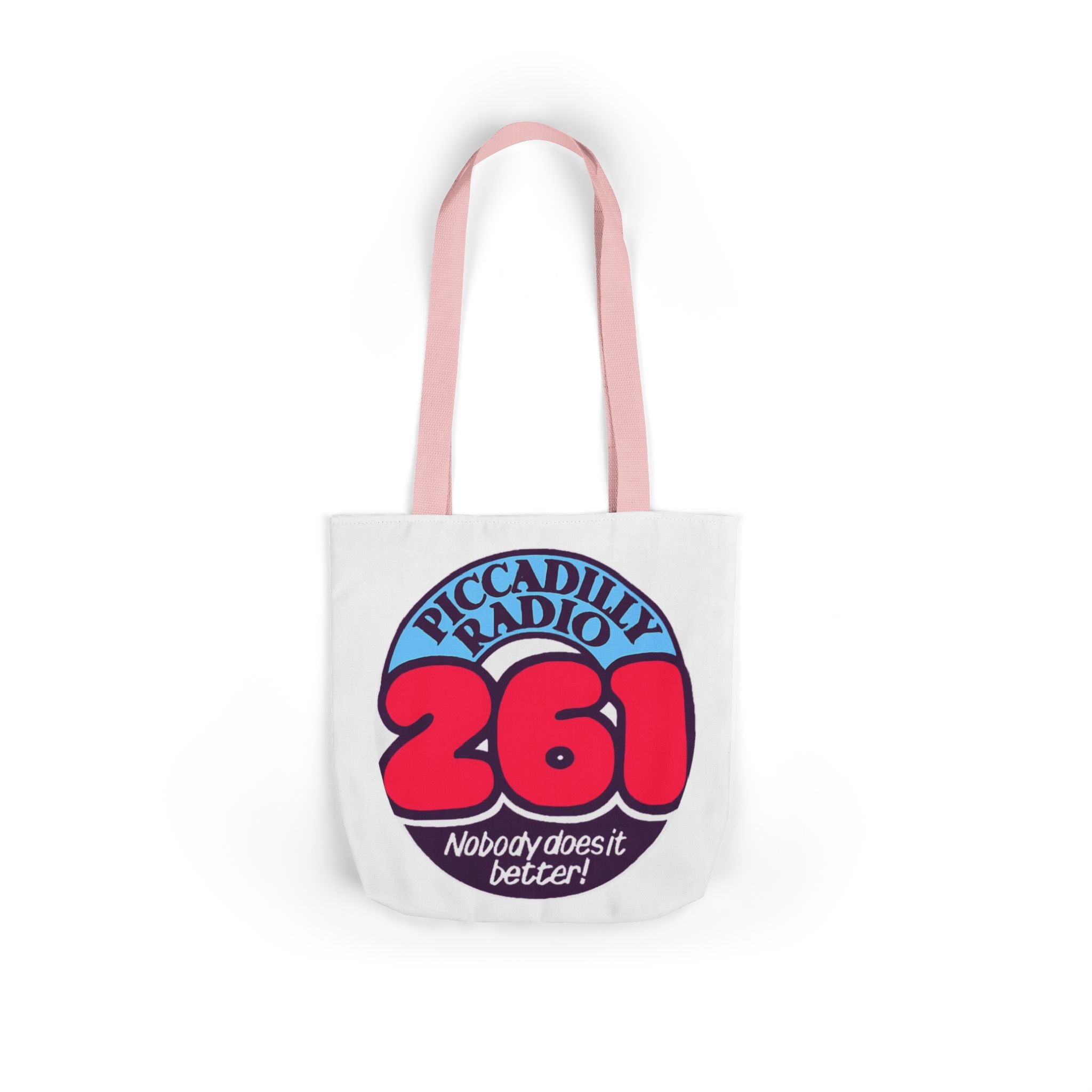 Tote Bag — Retro 'Piccadilly Radio 261' Vintage Logo Canvas Tote