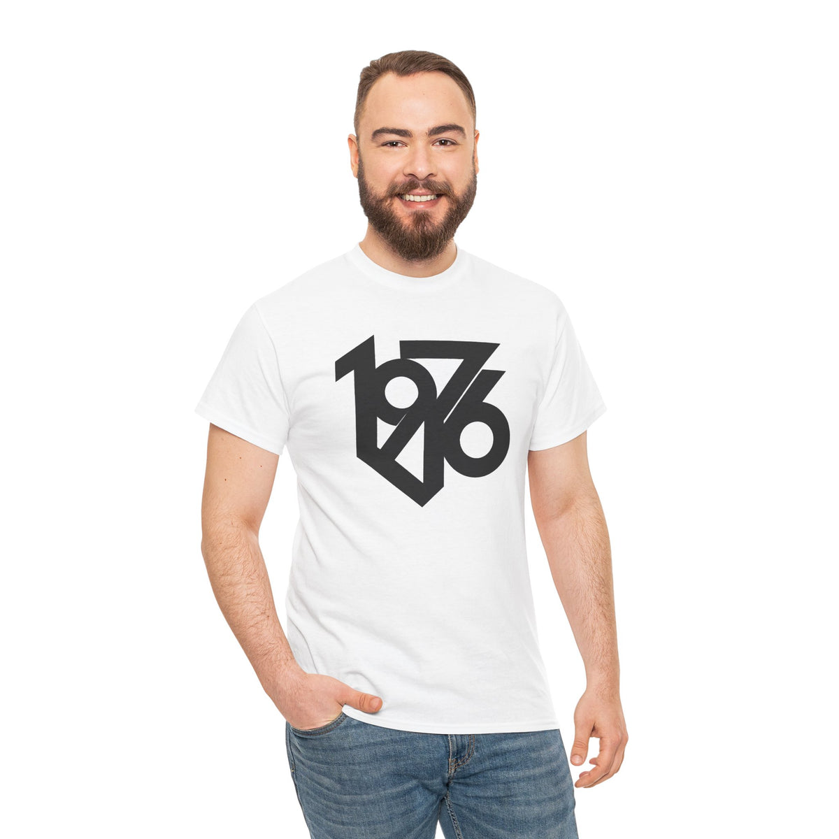 1976 Collection Logo Cotton T-Shirt — Vintage Year Graphic Tee