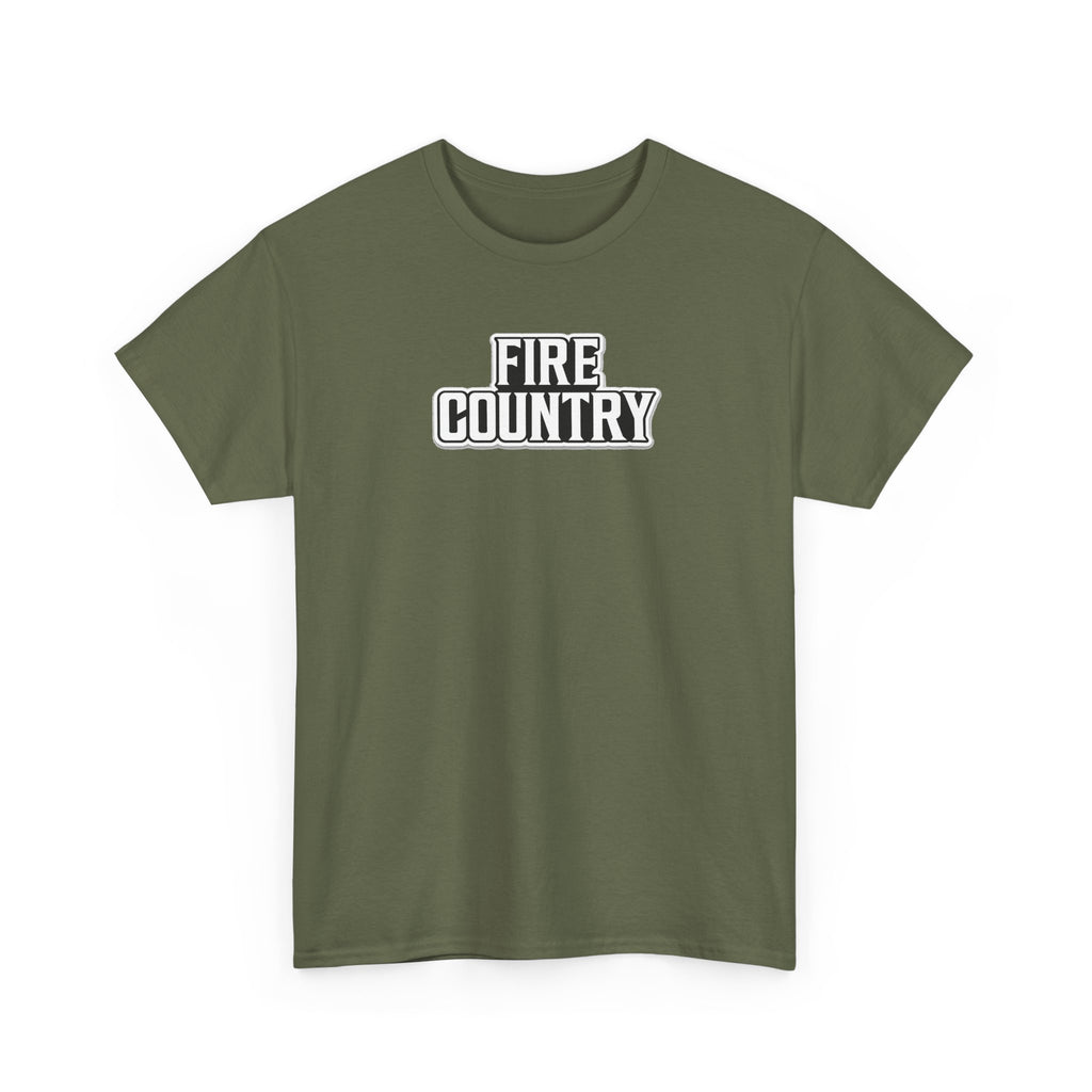 Fire Country Cotton T-Shirt — Bold Graphic Tee