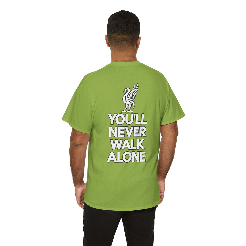 You'll Never Walk Alone T‑Shirt — Liverpool FC Crest Cotton Tee