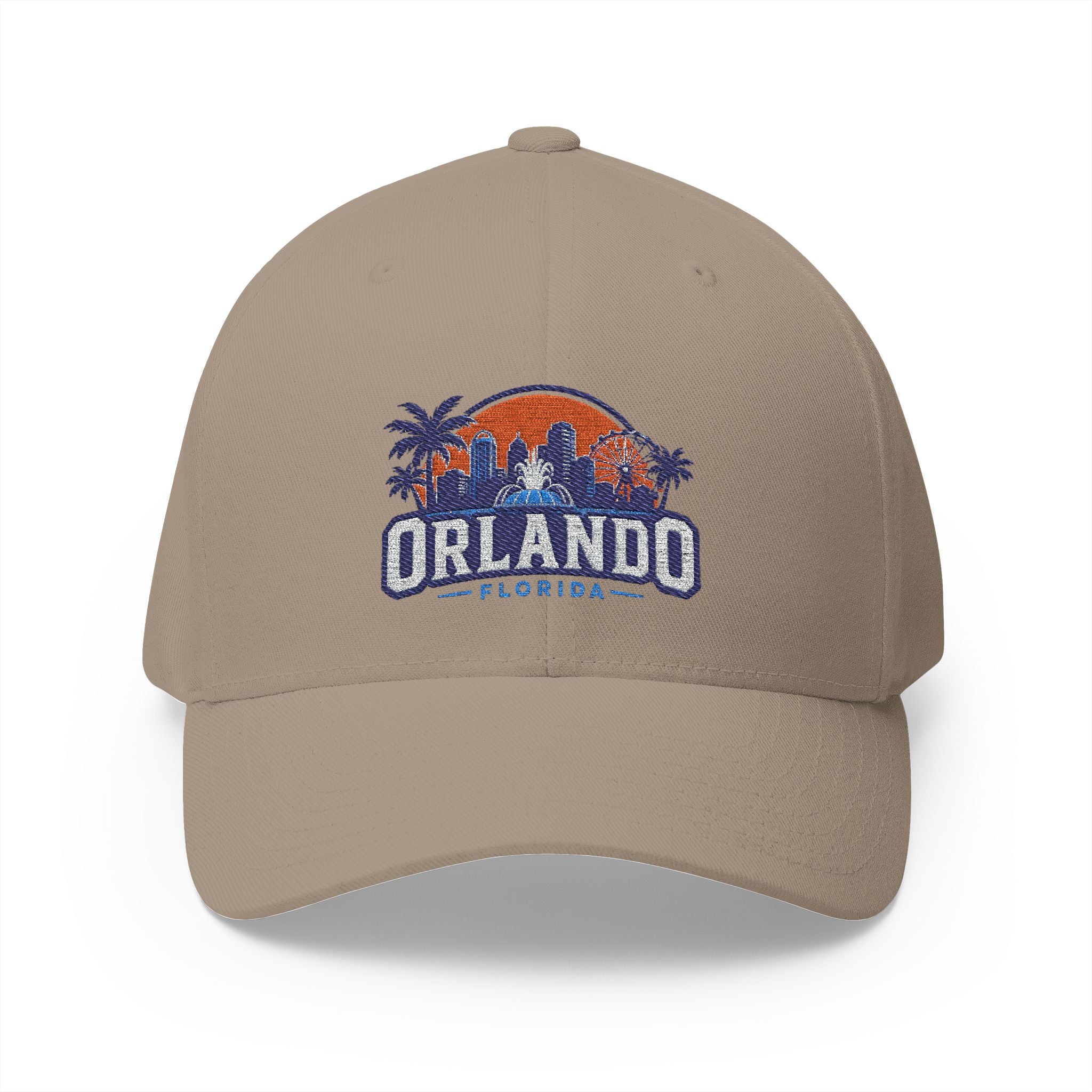 Orlando Florida Embroidered Baseball Cap — Sunset Skyline Hat