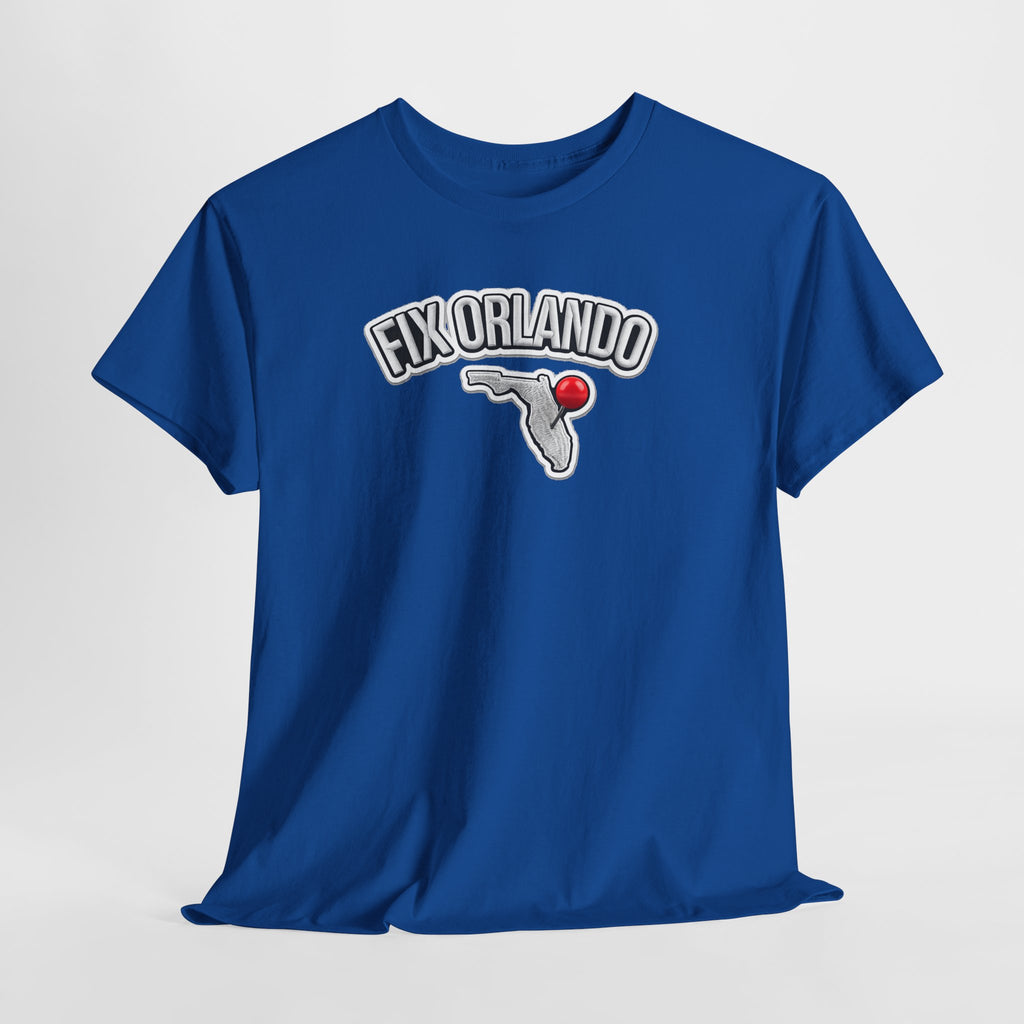 Fix Orlando T-Shirt — Florida Map with Bowling Pin Local Pride Tee