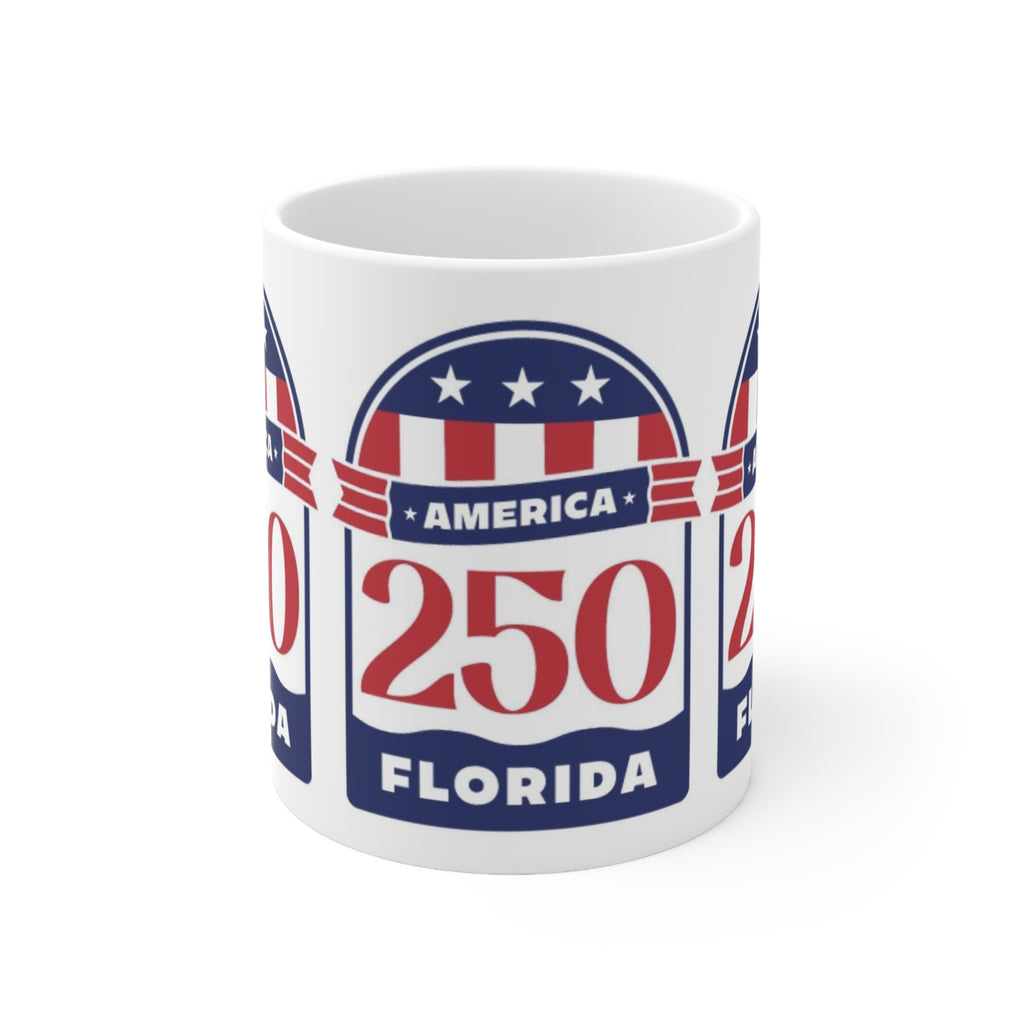 Florida 250 America Ceramic Coffee Mug — Patriotic Racing Number 11oz/15oz