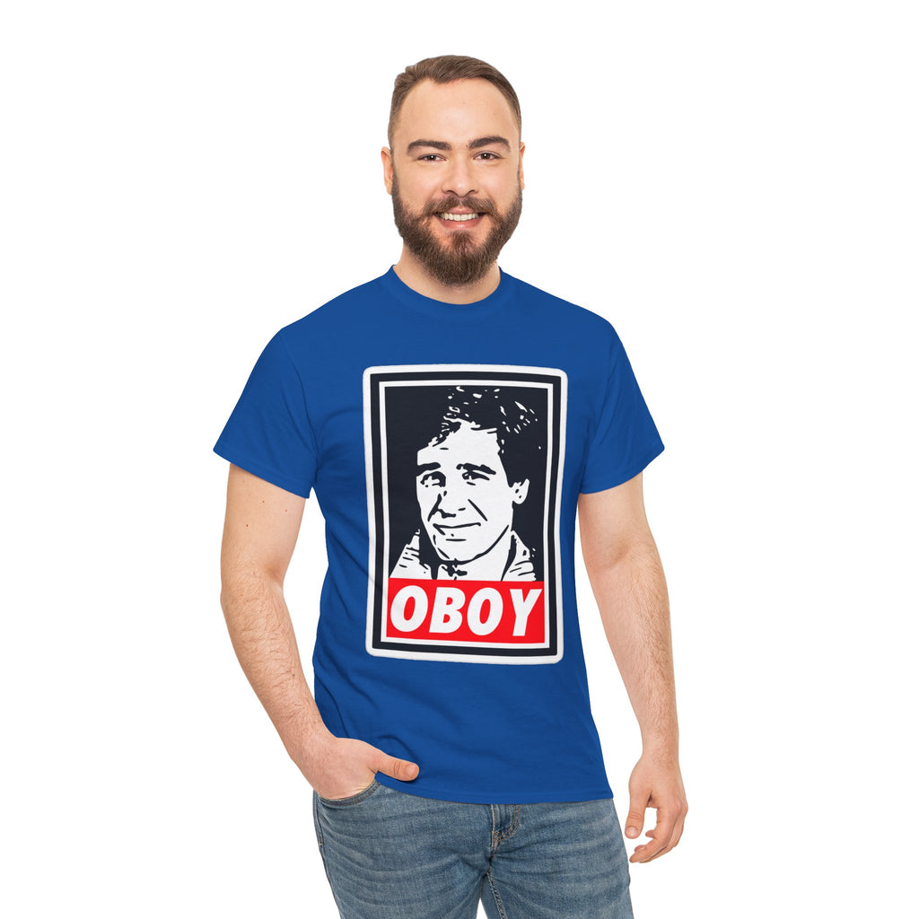 Oboy Quantum Leap Graphic Tee — Retro Pop Art Portrait T‑Shirt