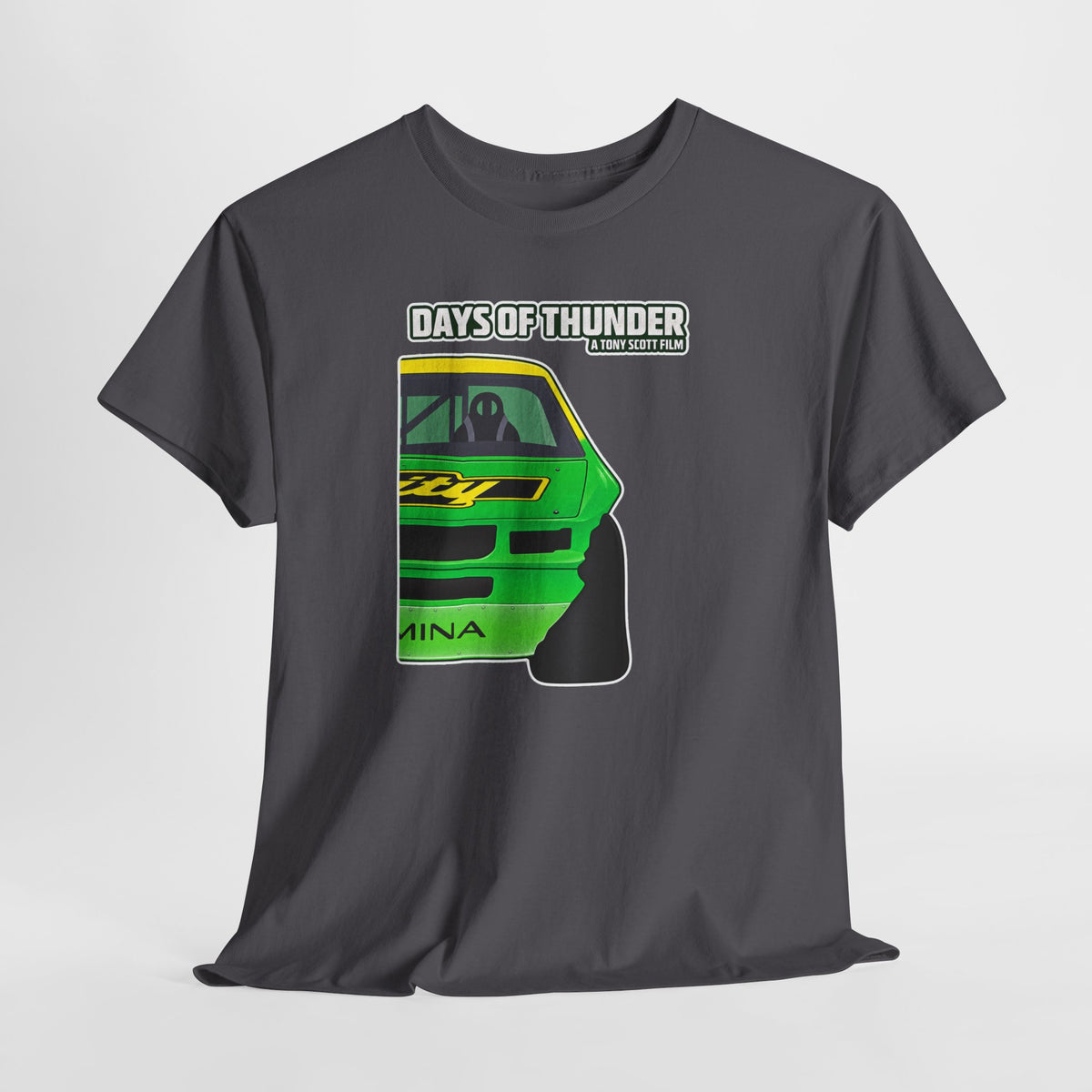 Days of Thunder Racing Car T‑Shirt — Retro Green Muscle Car Tee