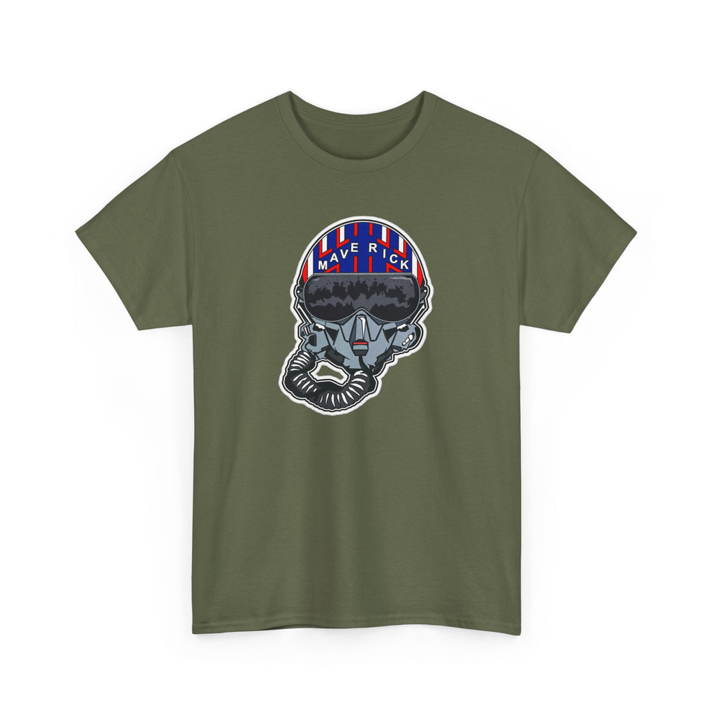 Skull Pilgrim Tee — Retro Striped 'Maverick' Helmet Graphic Shirt