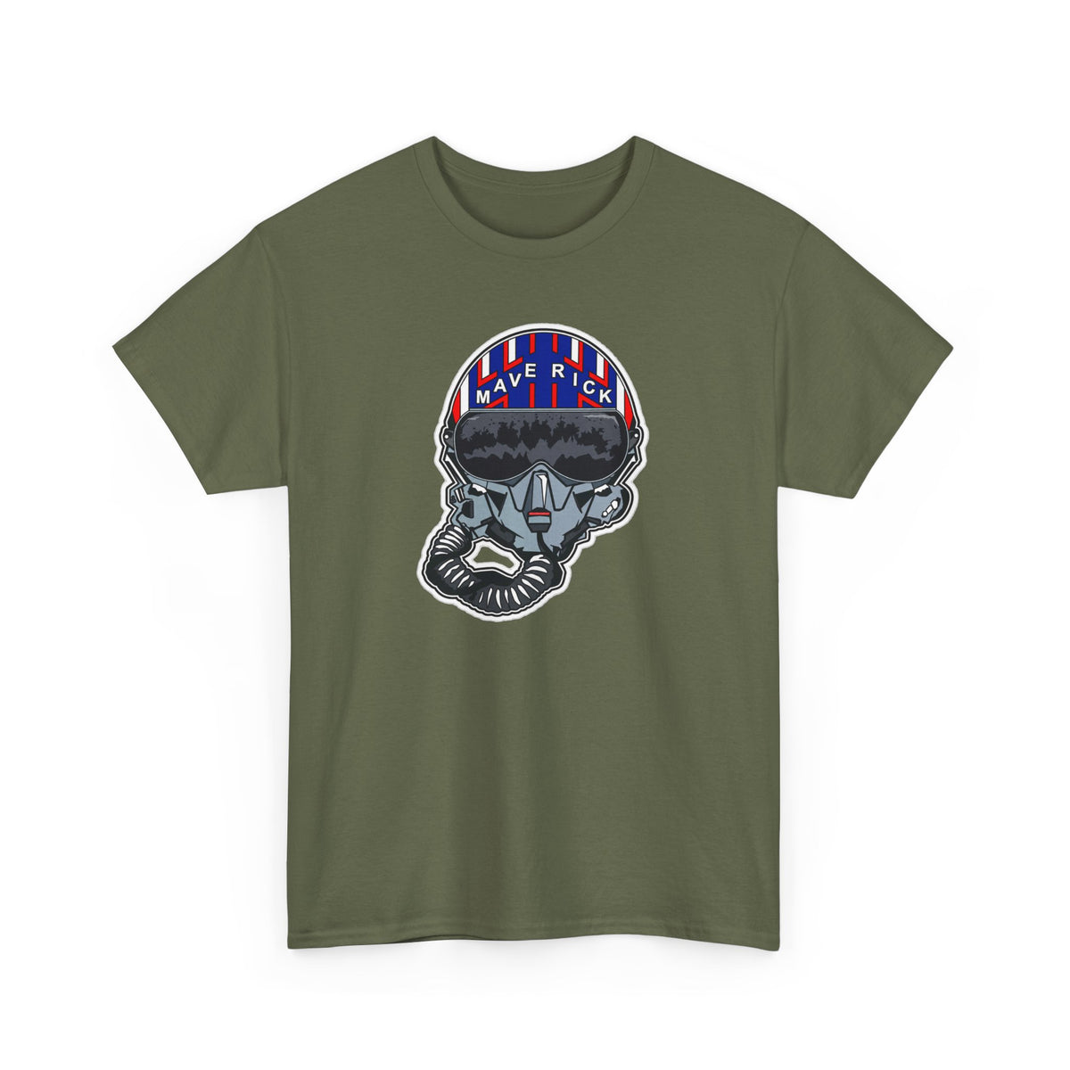 Skull Pilgrim Tee — Retro Striped 'Maverick' Helmet Graphic Shirt