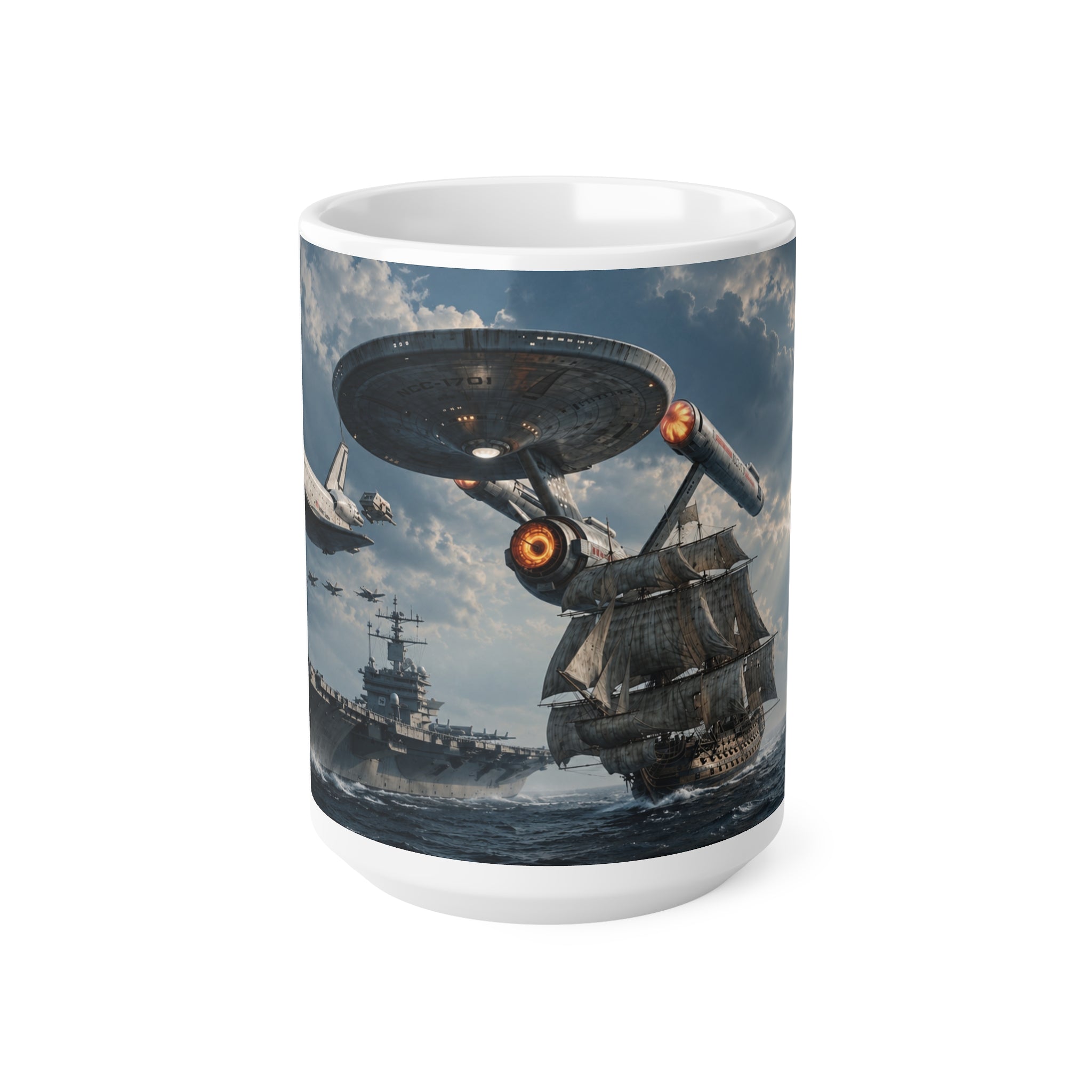 Ships Named ENTERPRISE Mug — Sci‑Fi Naval Spacecraft Coffee Cup (11oz & 15oz)