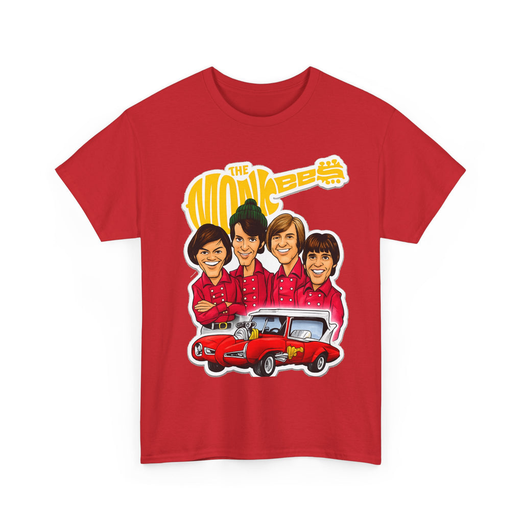 The Monkees Retro Band Tee — Colorful Car Cartoon Graphic
