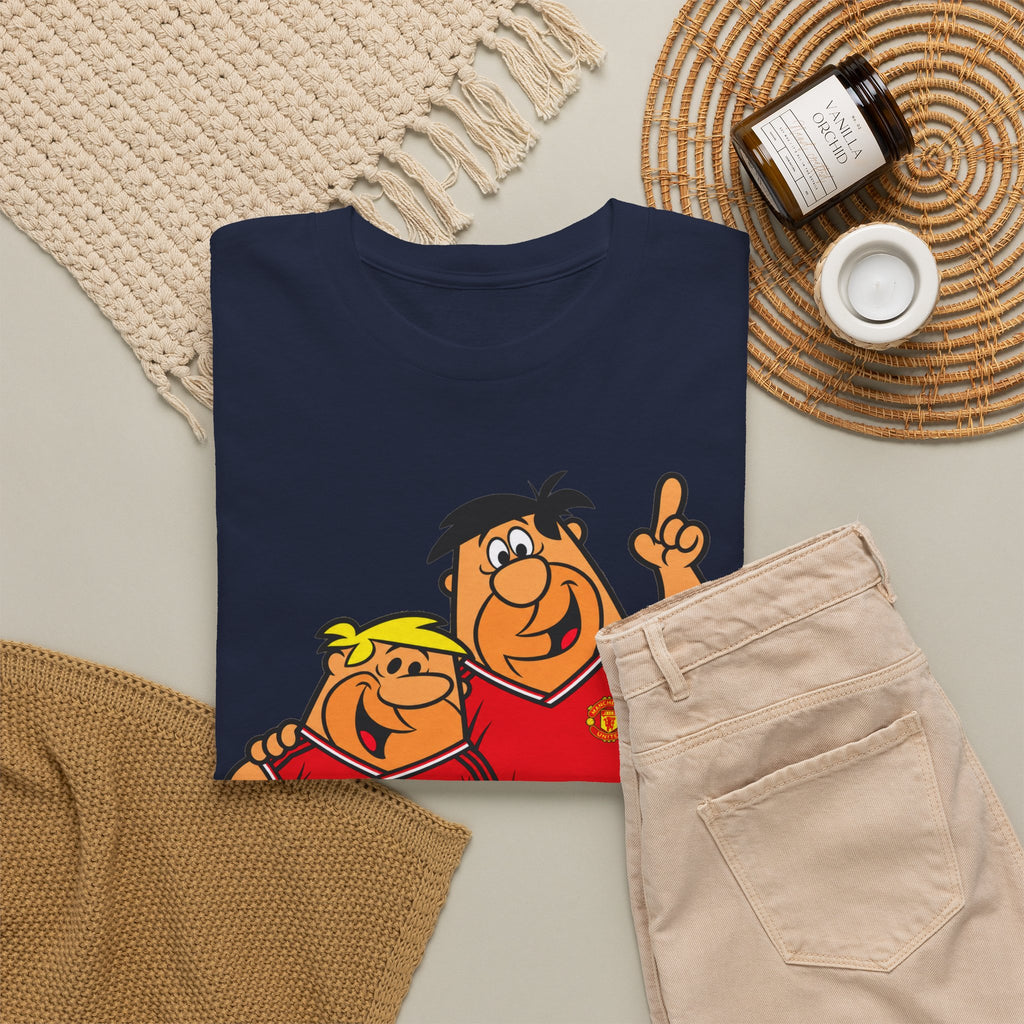 Manchester United The Flintstones Cartoon Football Fans T-Shirt