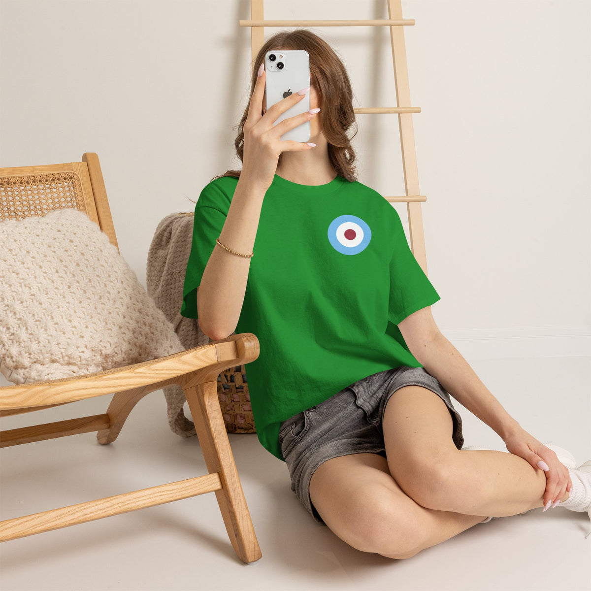 Manchester City Inspired Target Roundel Cotton T-Shirt