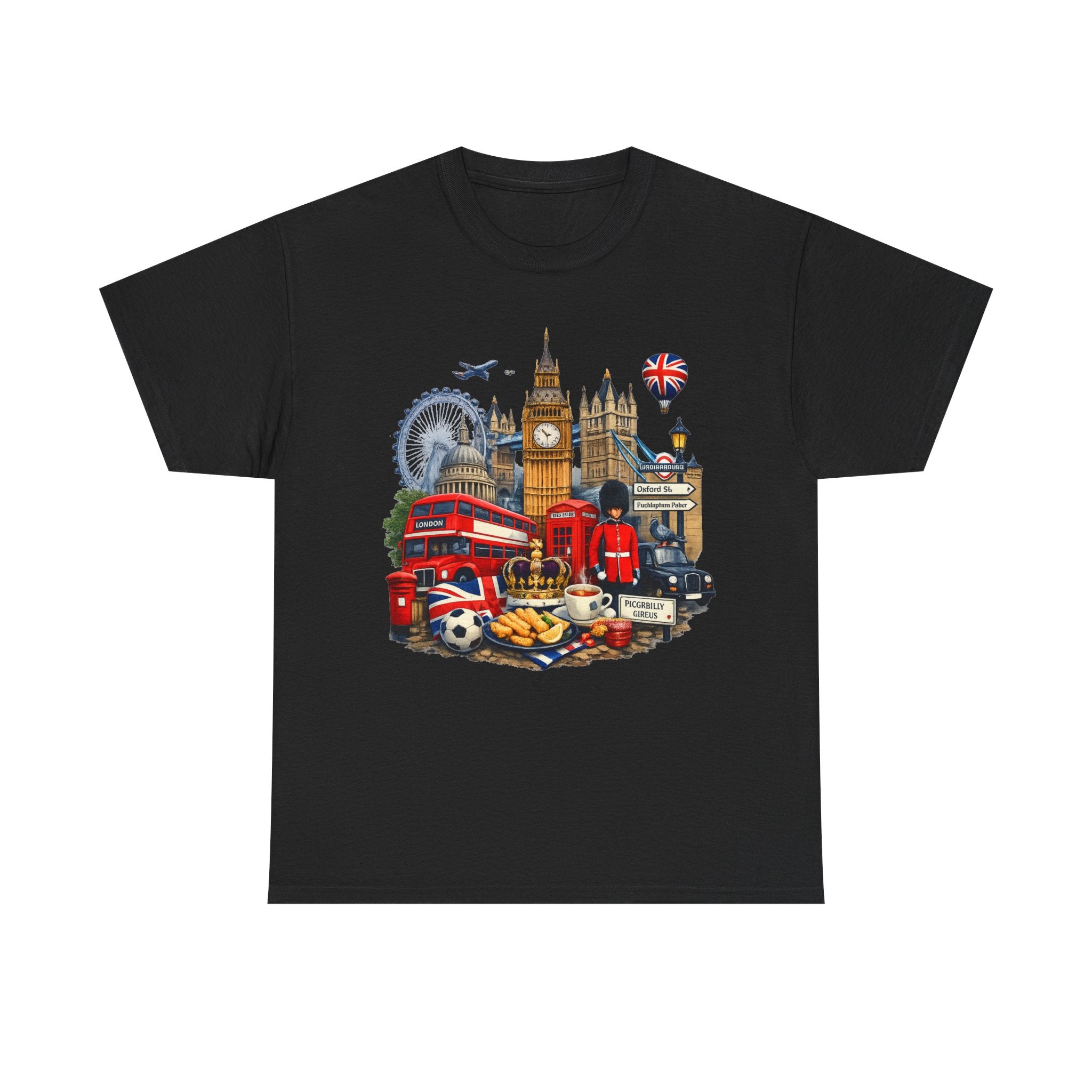 London Landmarks T‑Shirt — British Icons Collage Tee
