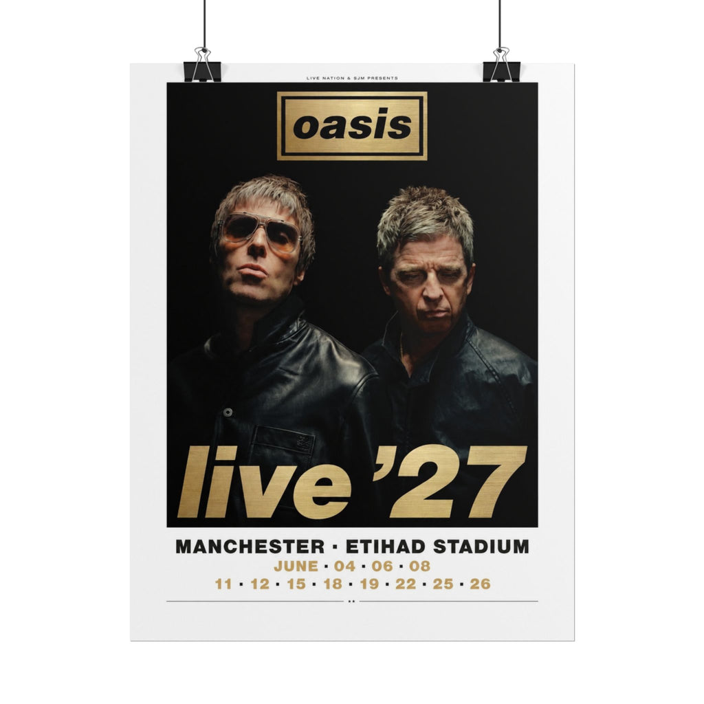 Oasis Live '27 Inspired Tour Poster