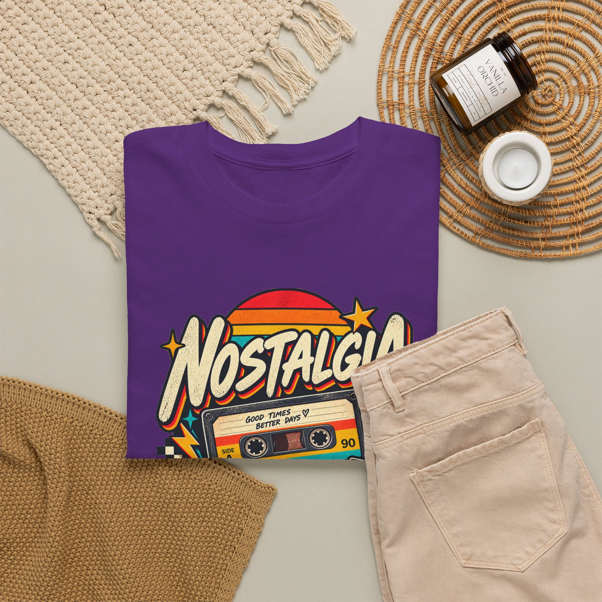 Nostalgia Never Gets Old Unisex Heavy Cotton Tee