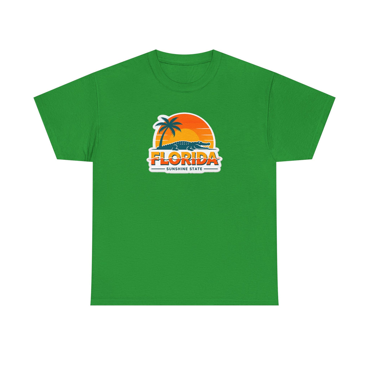 Florida Sunshine State T-Shirt — Retro Palm Sunset Graphic Tee