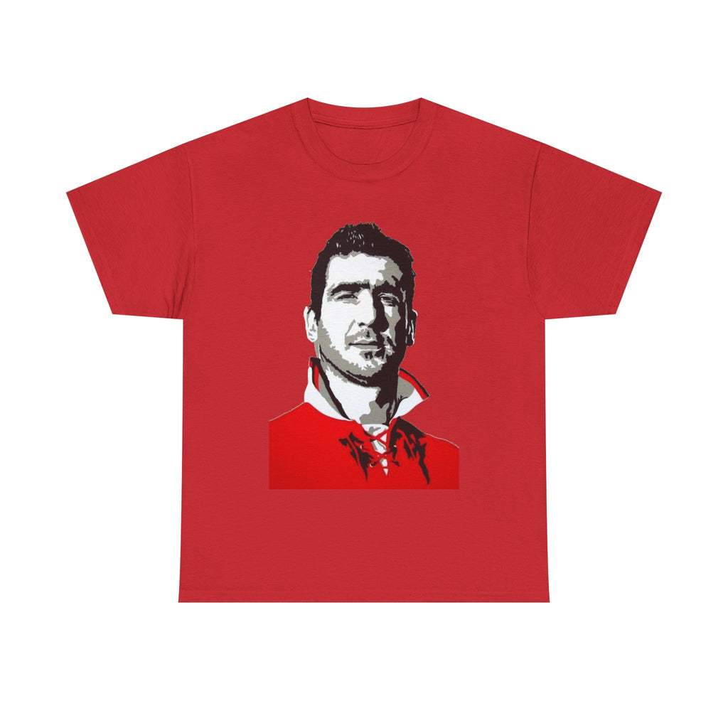 Eric Cantona Manchester United Legend Portrait Graphic CottonT-Shirt