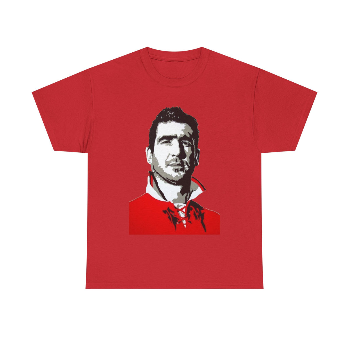 Eric Cantona Manchester United Legend Portrait Graphic CottonT-Shirt