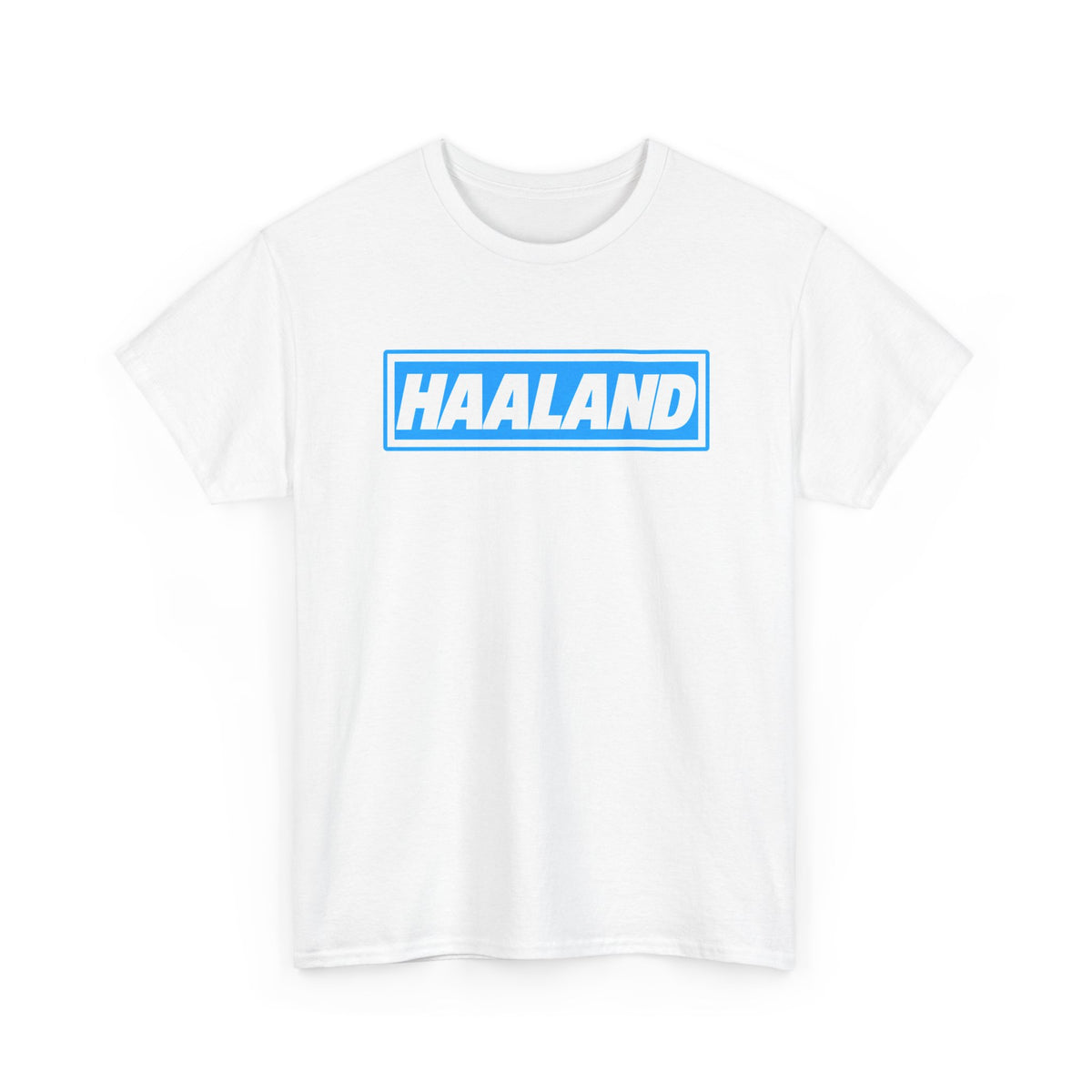 Haaland Box Logo Tee — Soccer Fan Jersey Style Shirt