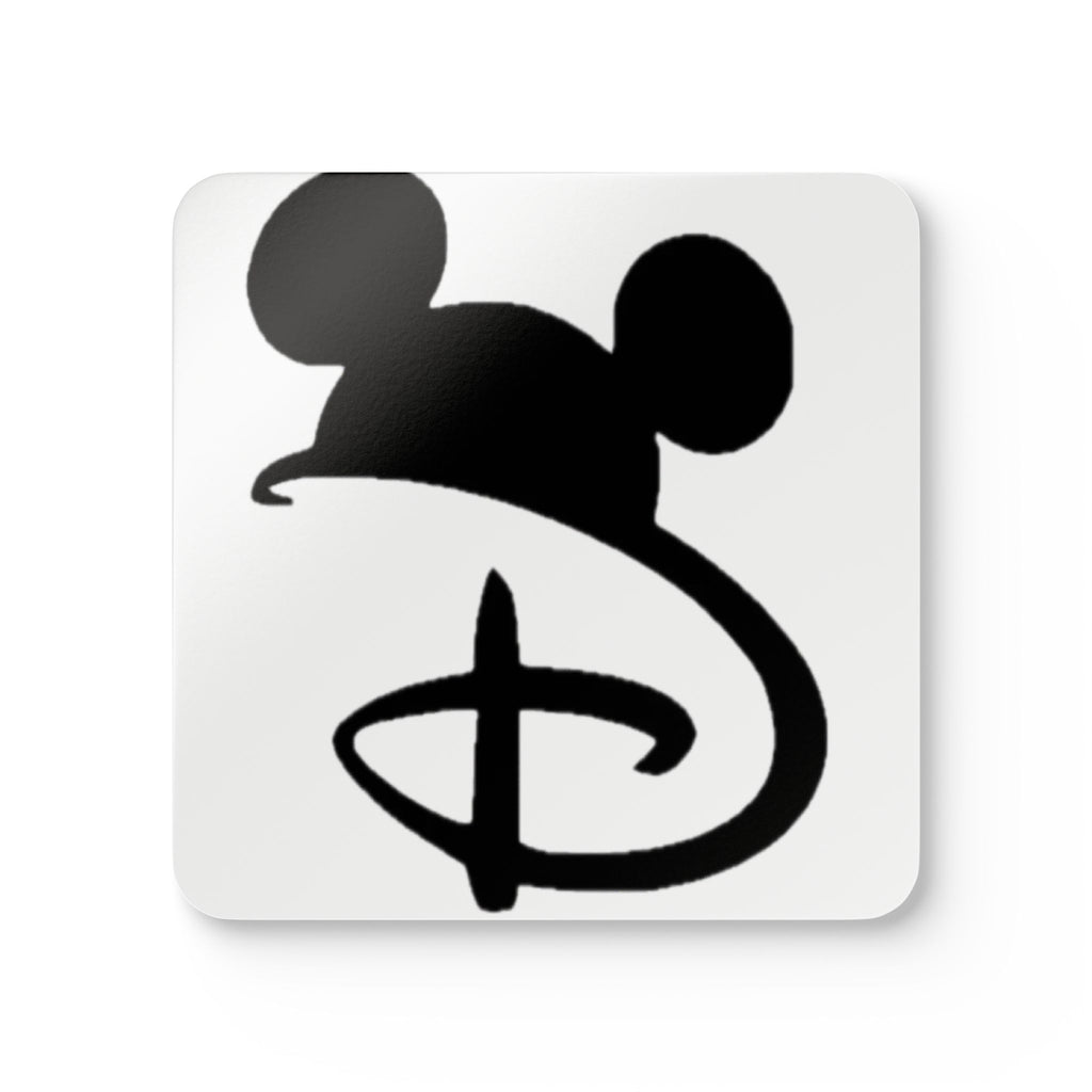 Mickey Silhouette Cork Coaster Set — Disney-Inspired Drink Coasters (4-Pack)